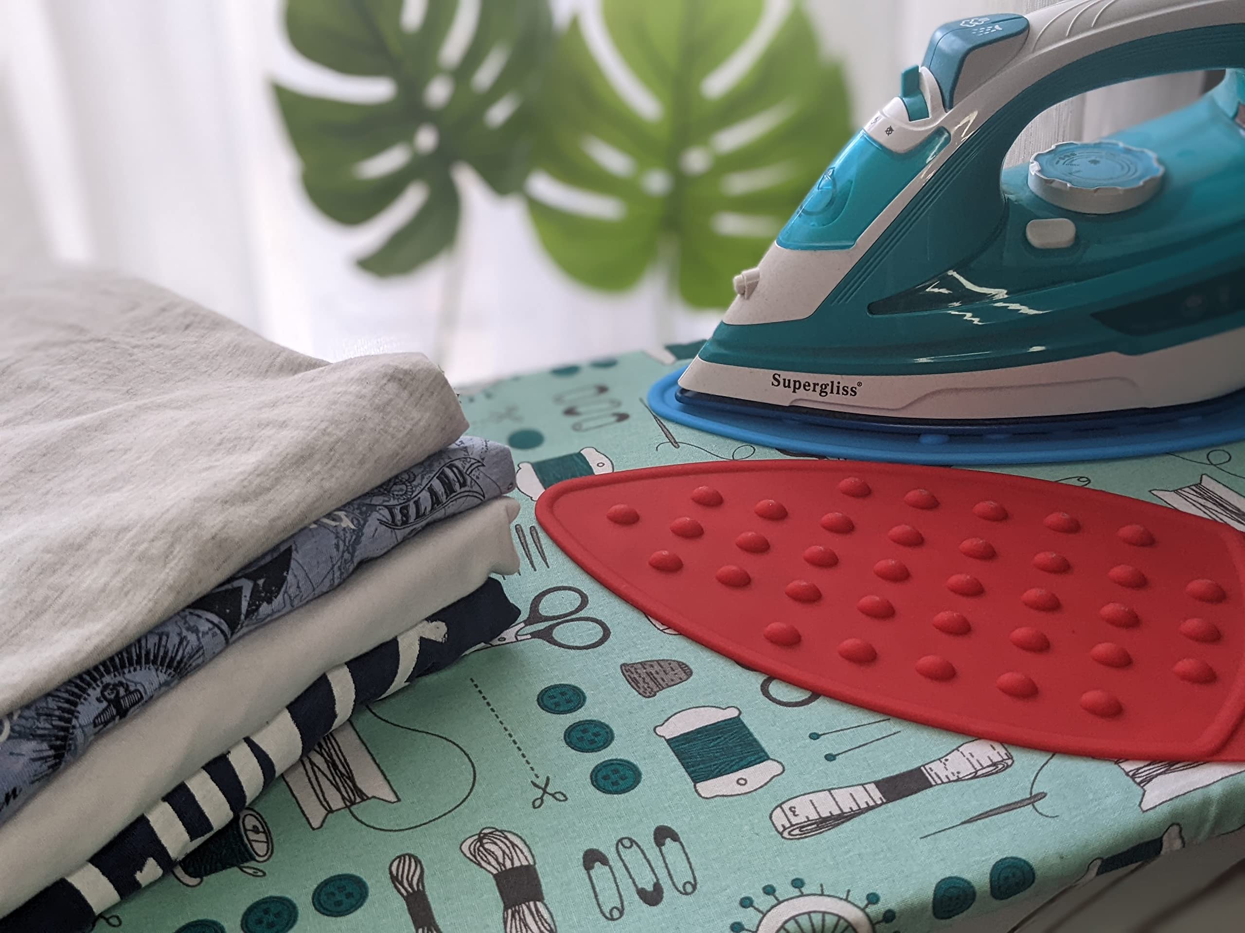 Heat Resistant Silicone Ironing Board Mat - Multipurpose Iron Rest Pad for Clothes Steamer & Pressing - Perfect for Home Laundry, Sewing & Crafting Projects