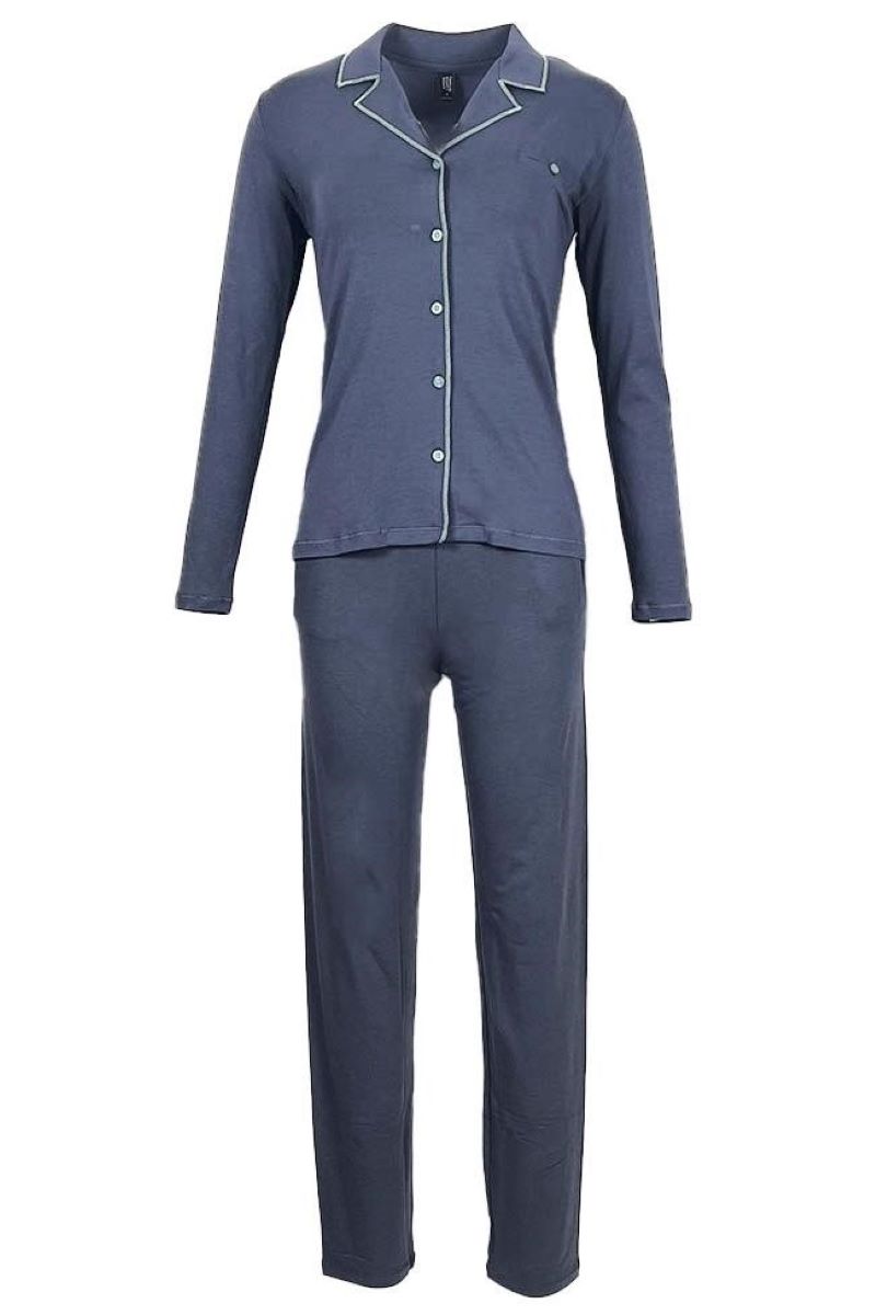 Brenda Women's Long Sleeve Pajama Set - Soft Cotton Sleepwear for Women, Cozy Loungewear for Nighttime Relaxation and Sleepovers