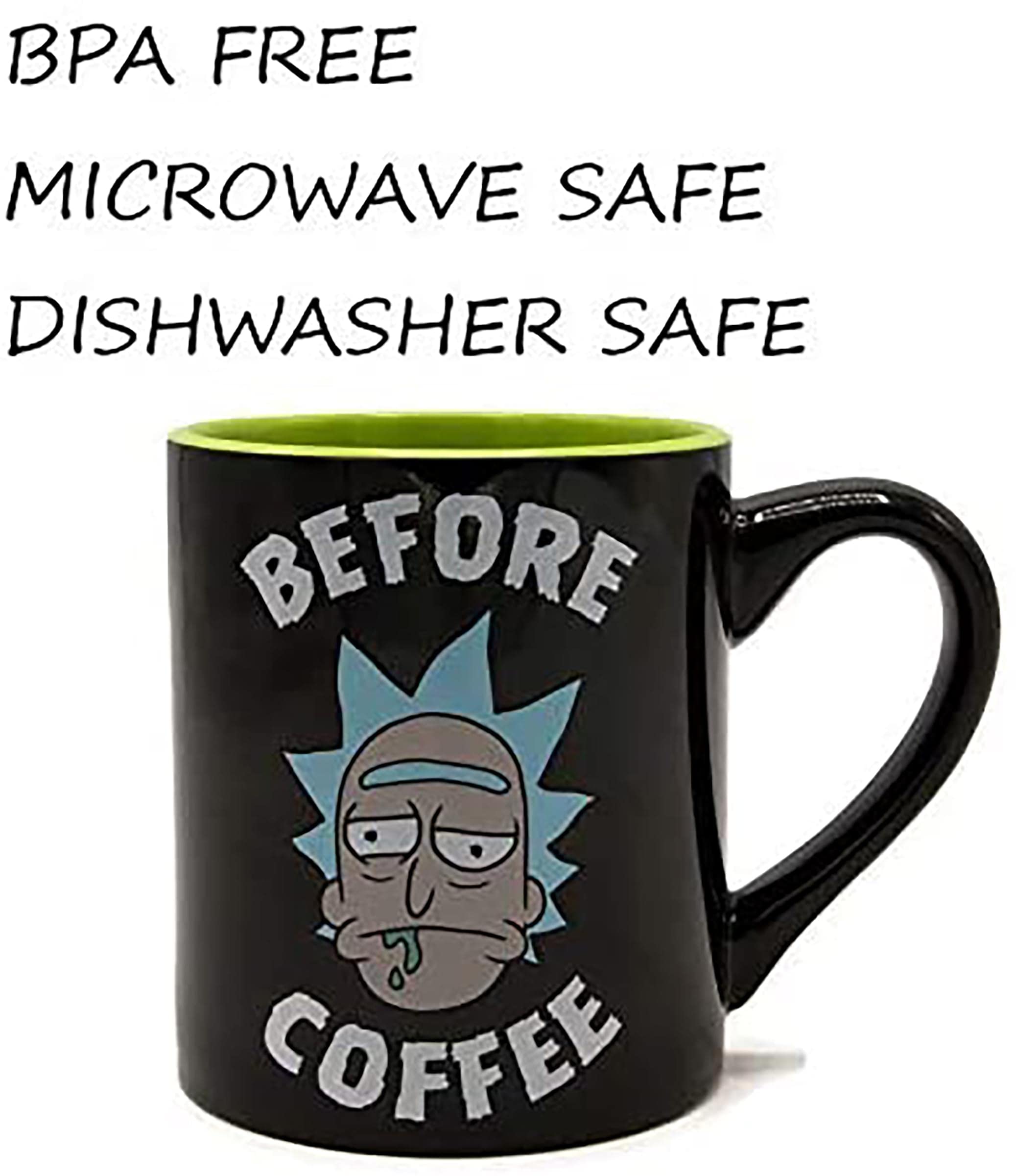 Rick and Morty Ceramic Soup Mug 24oz - Silver Buffalo Collectible Coffee Cup with Fun Character Design - Perfect for Hot Drinks, Soups, and Gifts for Fans