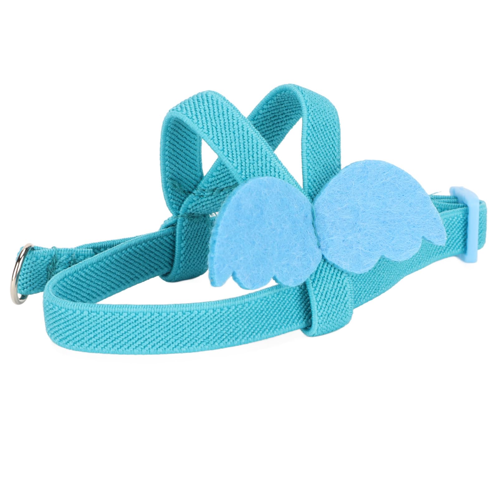 Adjustable Nylon Parrot Harness Leash - Anti-Bite Flying Training Rope for Parakeets, Cockatiels & Conures | Outdoor Pet Safety Lead | Bird Flight Suit with Leash (Small, Blue) - Perfect for Training, Outdoor Adventures & Vet Visits