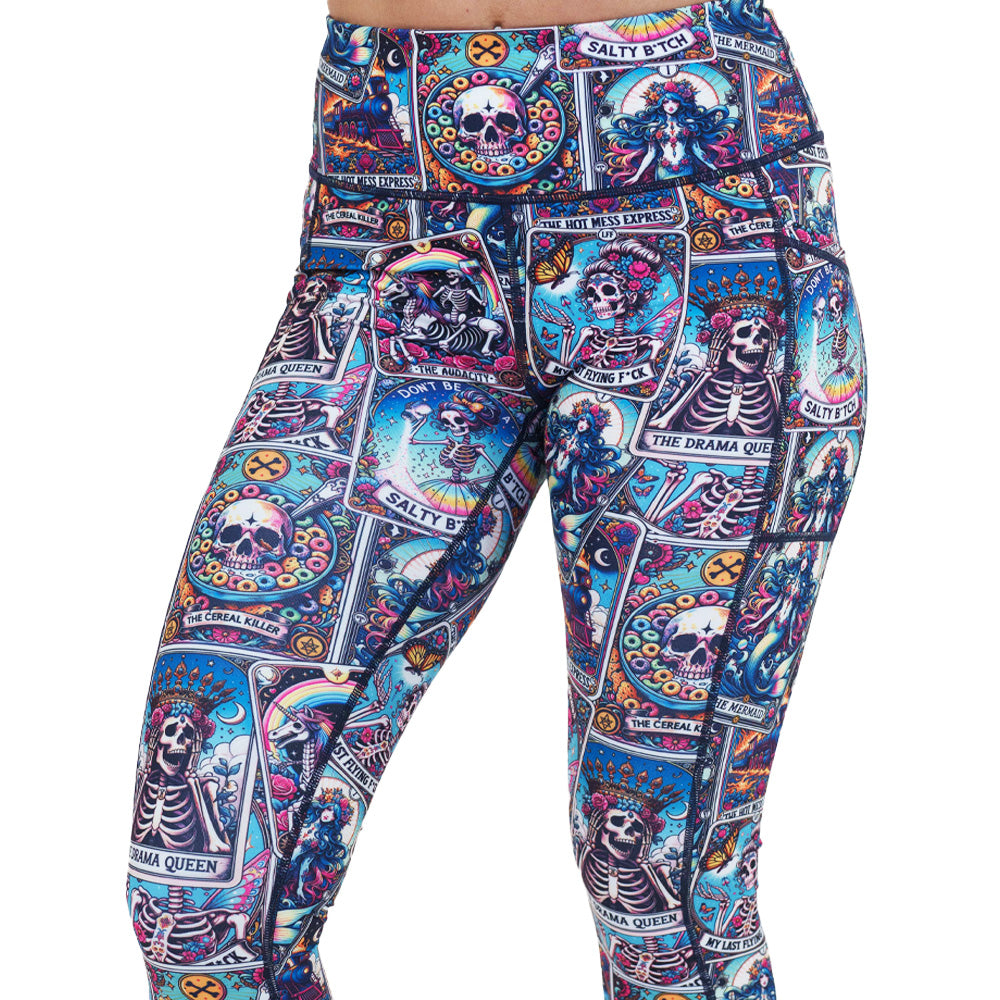Psychic Yoga Pants for Women - High Waisted Tummy Control Leggings with Pockets - Perfect for Yoga, Workout, Running & Lounge Wear