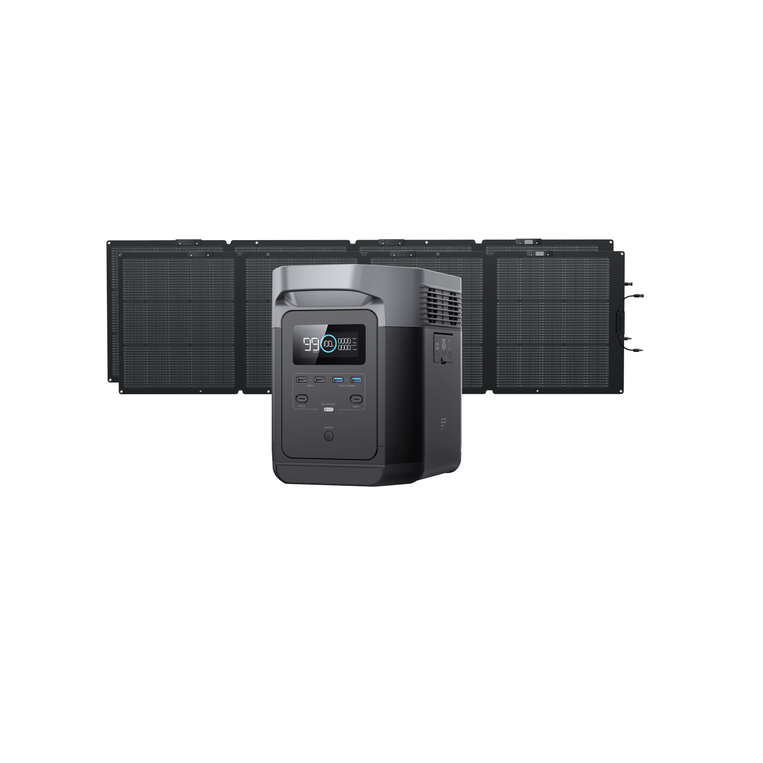EcoFlow DELTA Solar Generator (220W) - Portable Power Station for Camping, Emergencies & Off-Grid Living