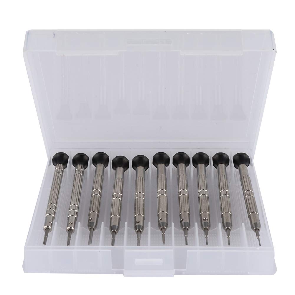Precision Screwdriver Set for Watch & Sunglass Repair - 10pcs Stainless Steel Watchmaker Tools, Portable DIY Watch Repair Kit - Perfect for Watchmakers, Jewelers & DIY Enthusiasts
