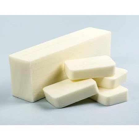 100% Pure White Natural Glycerin Goat Milk Soap Base - 1Kg Melt & Pour Soap Making for DIY Skincare, Bath & Body Care