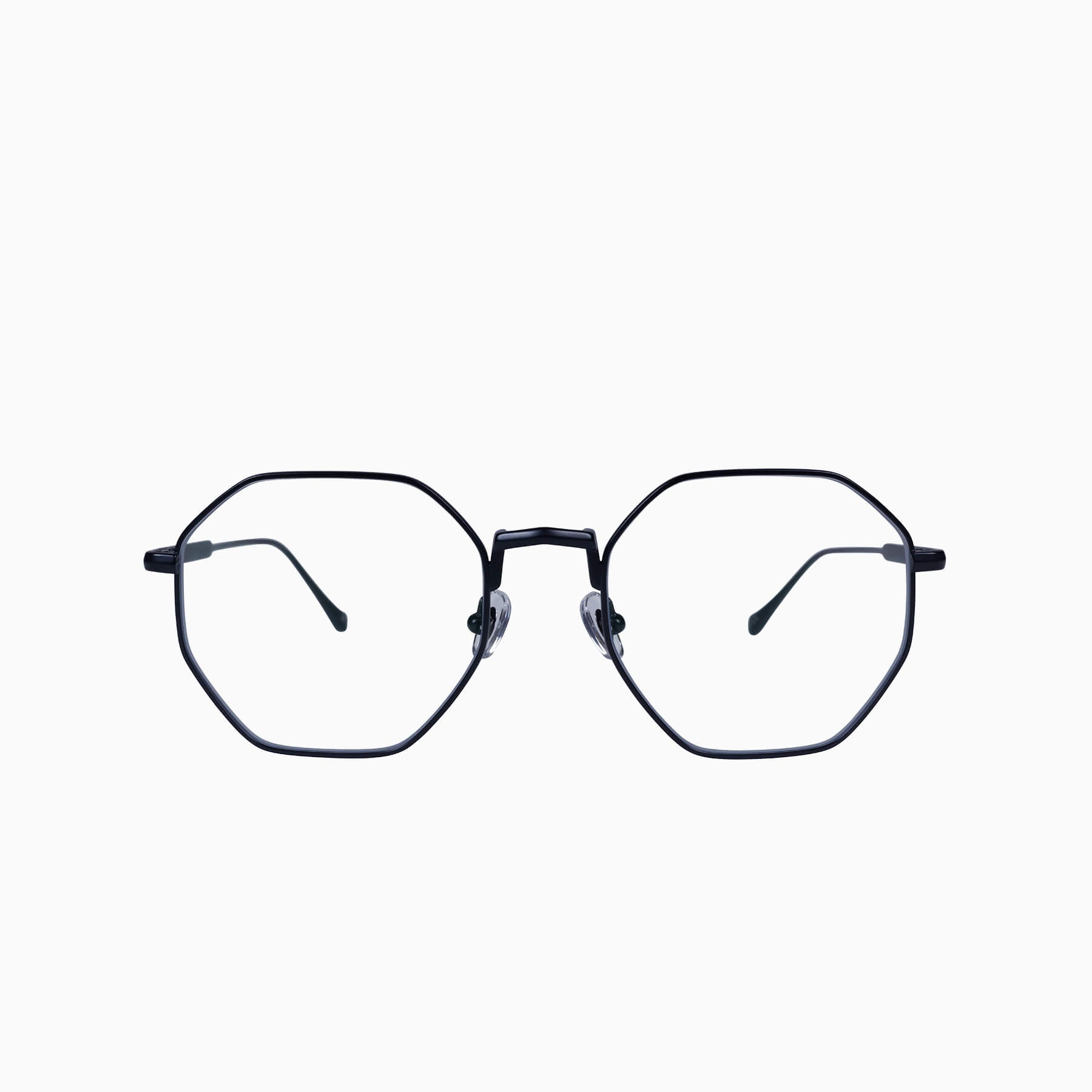 Matte Black Japanese Titanium / Clear Blue Blocker Lens