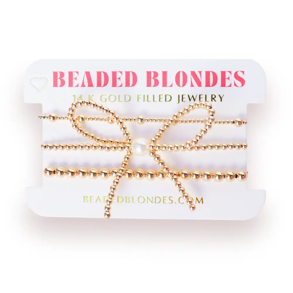 June & Bow 5MM Gold Stackable Rings Set - Elegant Minimalist Jewelry for Women, Perfect for Layering, Stacking, and Everyday Wear