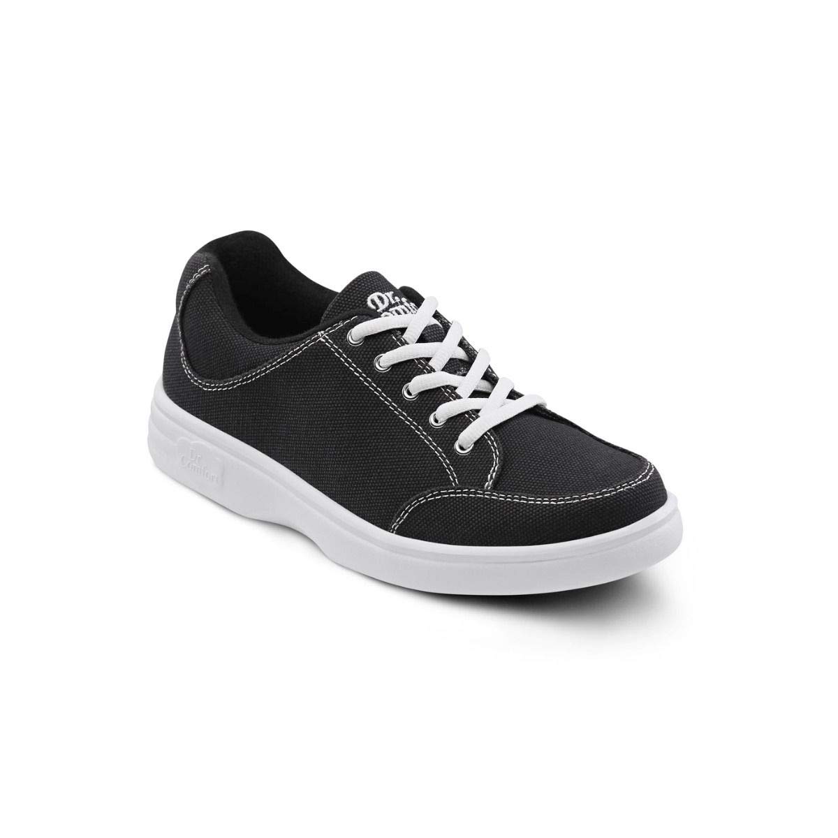 Dr. Comfort Riley Women's Therapeutic Extra Depth Athletic Shoes - Canvas Lace-Up Sneakers for Plantar Fasciitis & Diabetic Foot Care - Perfect for Walking, Running & Daily Comfort