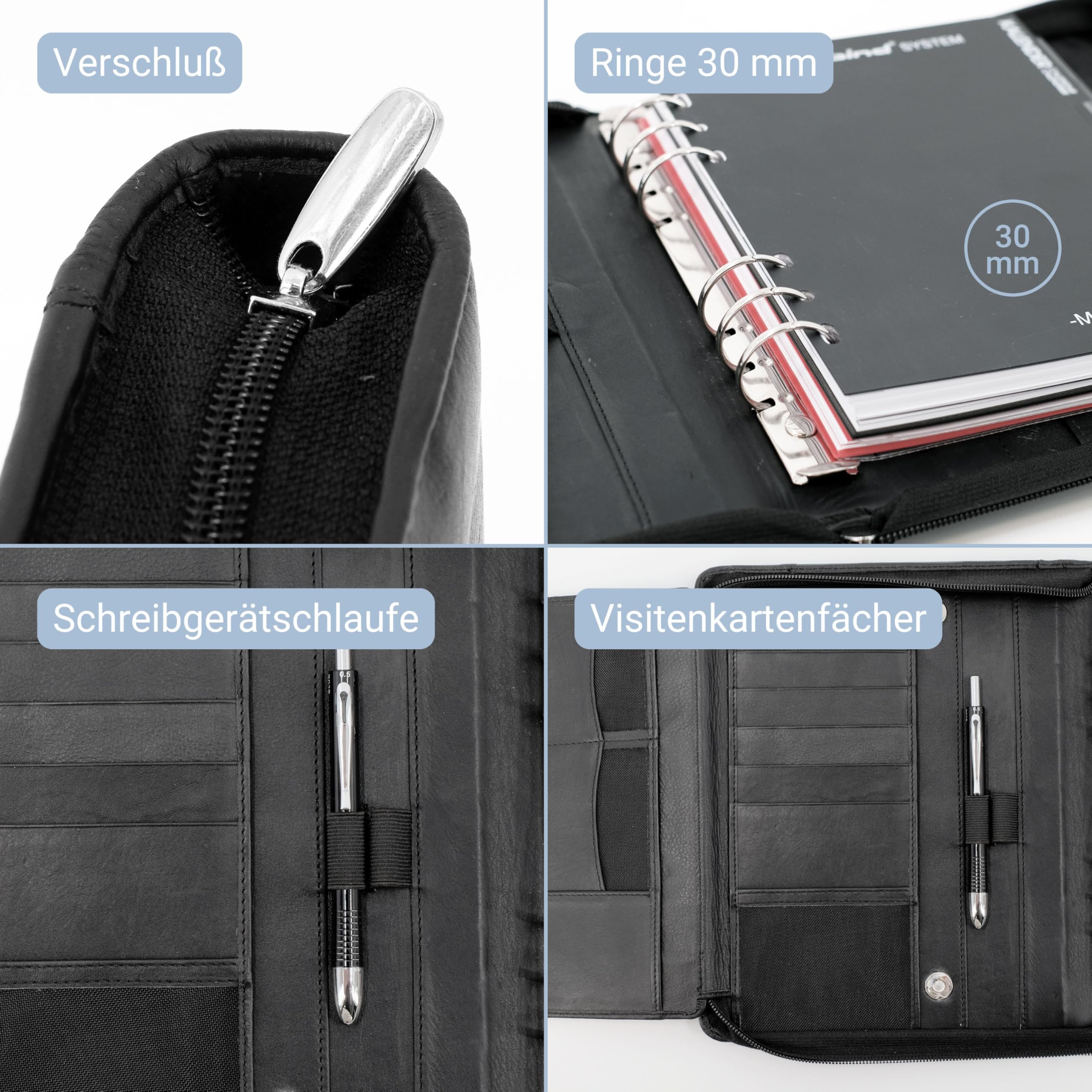 System Planner T 300 - Manager Planner A5 Black | 高效办公日程本，商务会议记录，项目管理工具