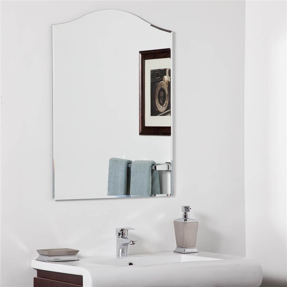 Amelia Modern LED Bathroom Mirror with Anti-Fog - 24x36 Inch Frameless Vanity Mirror for Makeup & Shaving - Perfect for Contemporary Bathrooms & Dressing Rooms