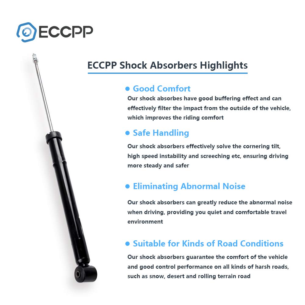 ECCPP Front & Rear Shock Strut Absorber Kit for 1990-1999 Volkswagen Cabrio/Corrado/Golf/Jetta - Replacement Suspension Parts for Smooth Ride & Enhanced Handling | Perfect for City Commuting & Road Trips