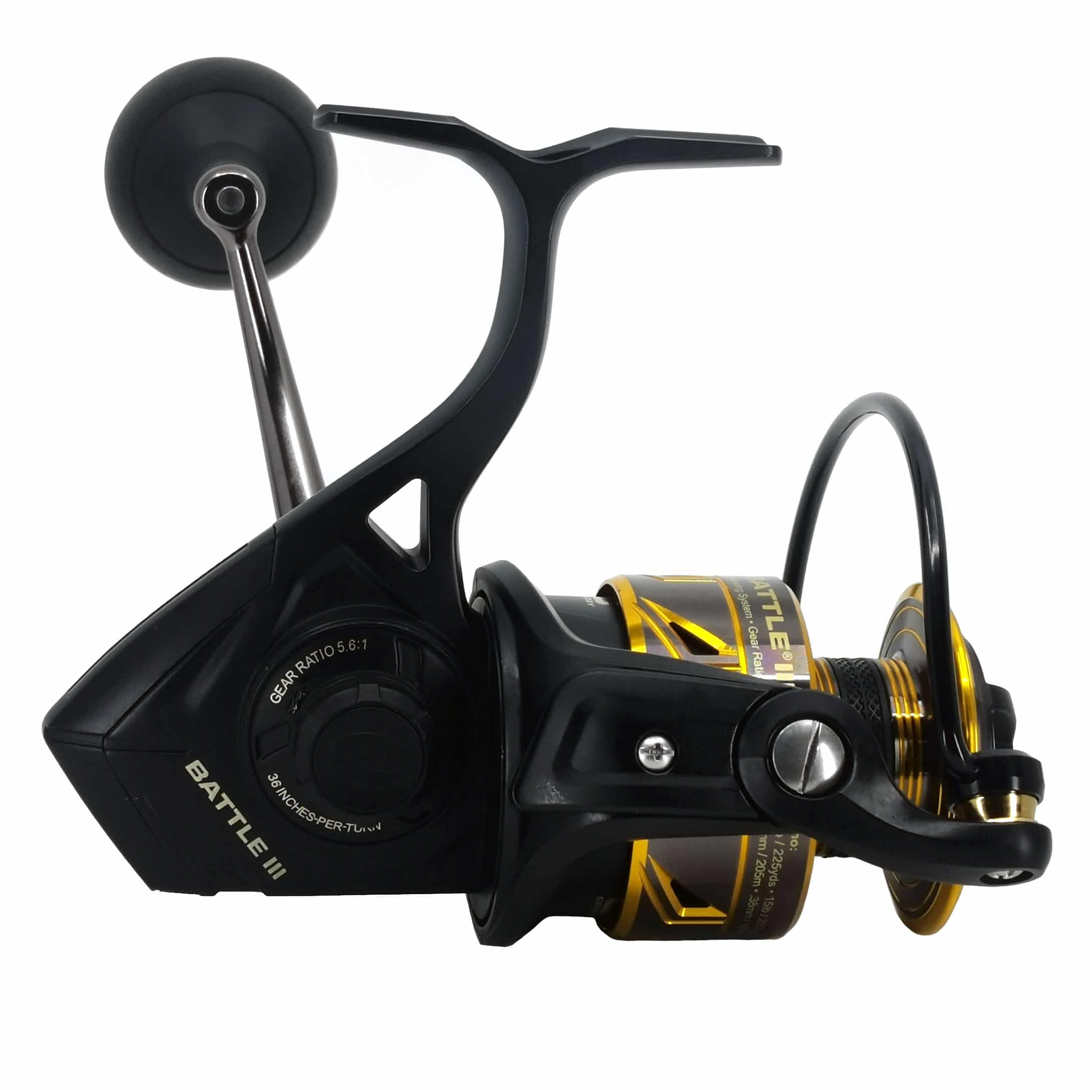 Penn Battle III Spinning Fishing Reel - Saltwater & Freshwater Spinning Reel with Smooth Drag System - Perfect for Surf Fishing, Bass Fishing, and Offshore Angling