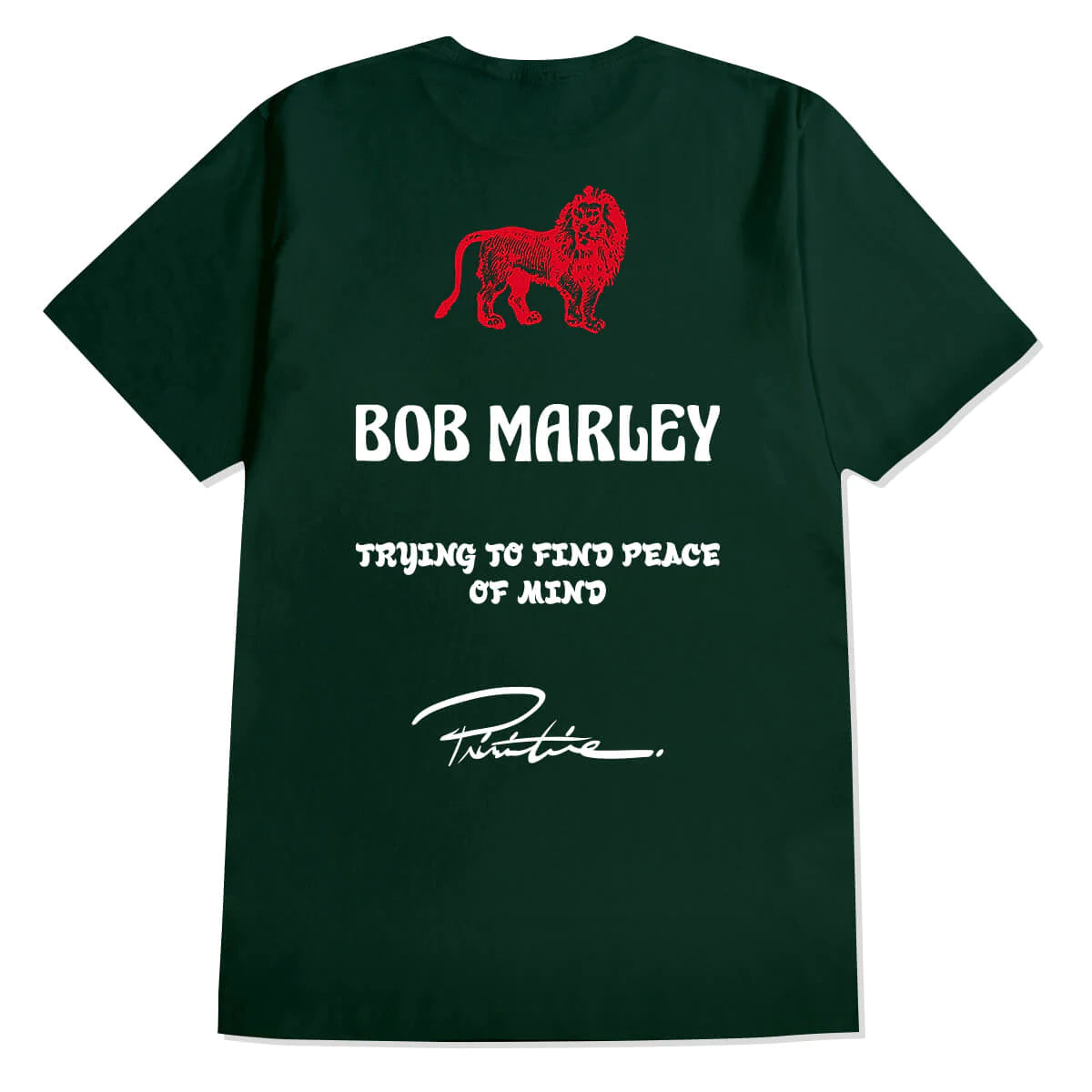 Primitive x Bob Marley Heartache Graphic T-Shirt - Forest Green - Reggae Inspired Streetwear for Men - Perfect for Concerts, Festivals & Casual Wear