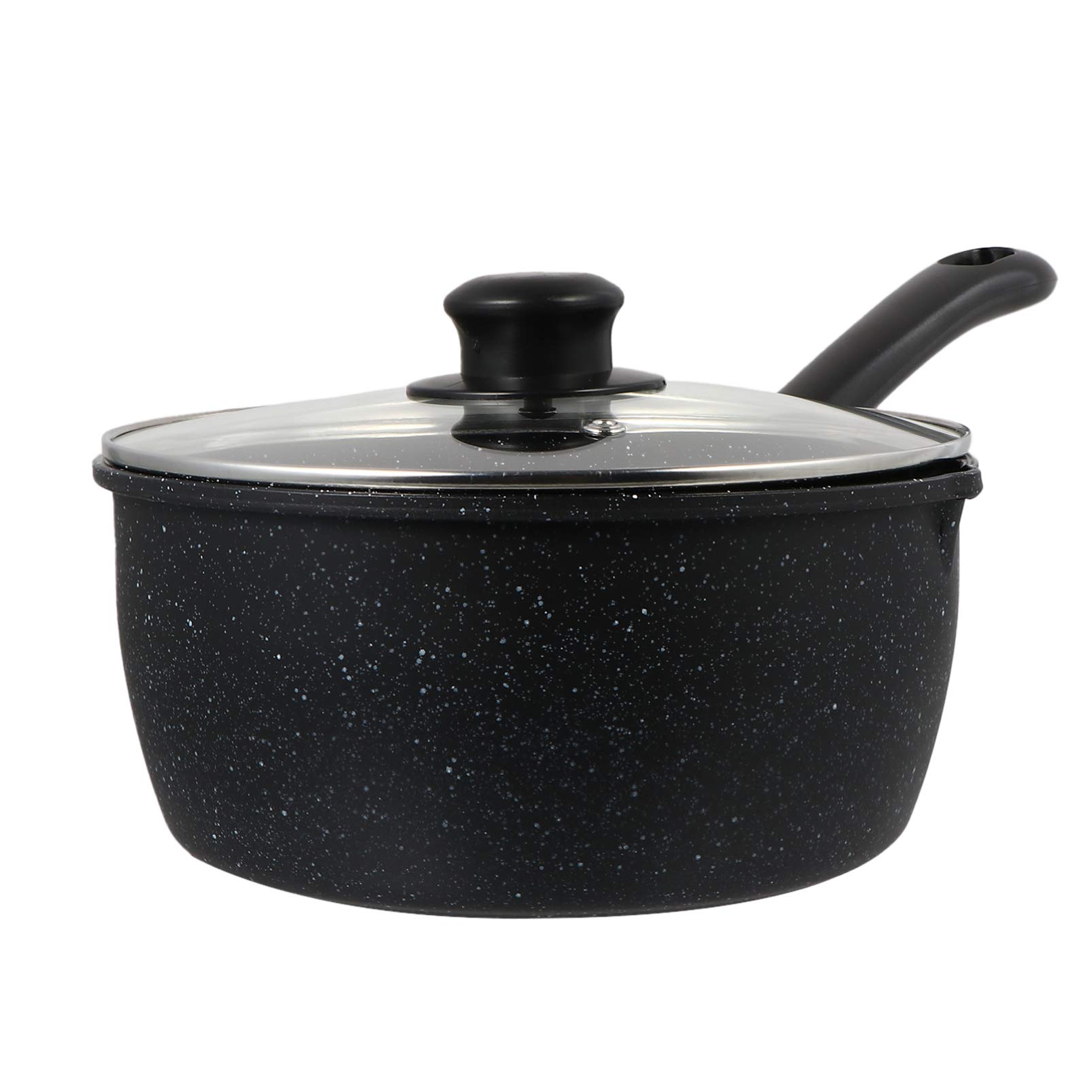 **Hemoton 2.5QT Milk Cooking Pot - Stainless Steel Saucepan with Lid for Noodles, Soup & Frying - Non-Stick Kitchen Cookware for Stovetop & Induction - Perfect for Home, Dorm & Camping Cooking**
