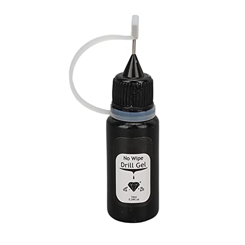 Nail Rhinestone Glue Gel - Strong Adhesive Nail Glue for Tips & Acrylic Nails - 10ml Silicone Closure Nail Art Glue - Perfect for Nail Decorations & Caulking - Ideal for Salon, DIY Manicures & Professional Nail Art