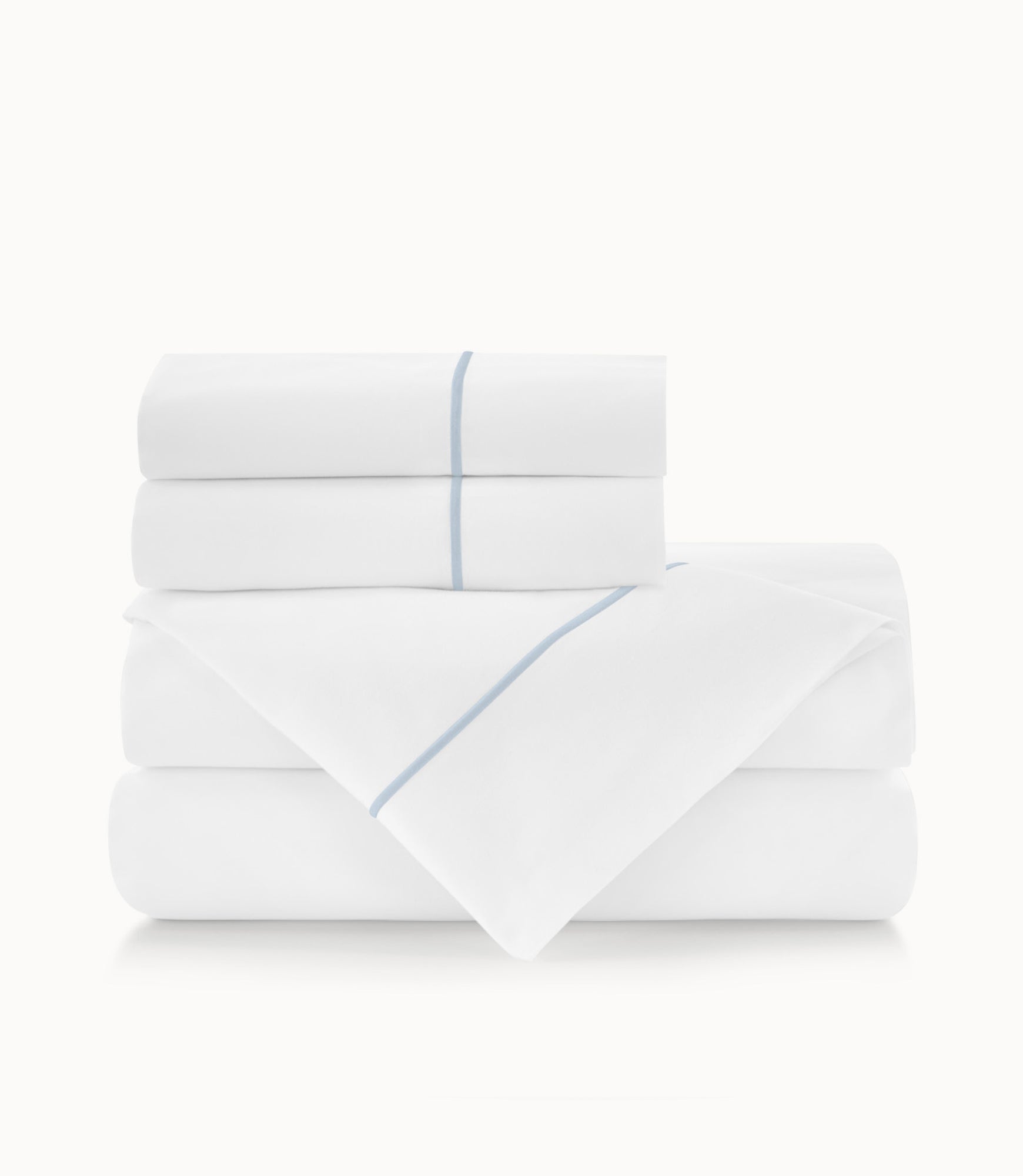 Luxury Soprano II Sateen Sheet Set - 100% Cotton 4-Piece Bedding Set with Deep Pockets - Ultra Soft & Breathable for All Seasons - Perfect for Master Bedroom, Guest Room & Hotel Use