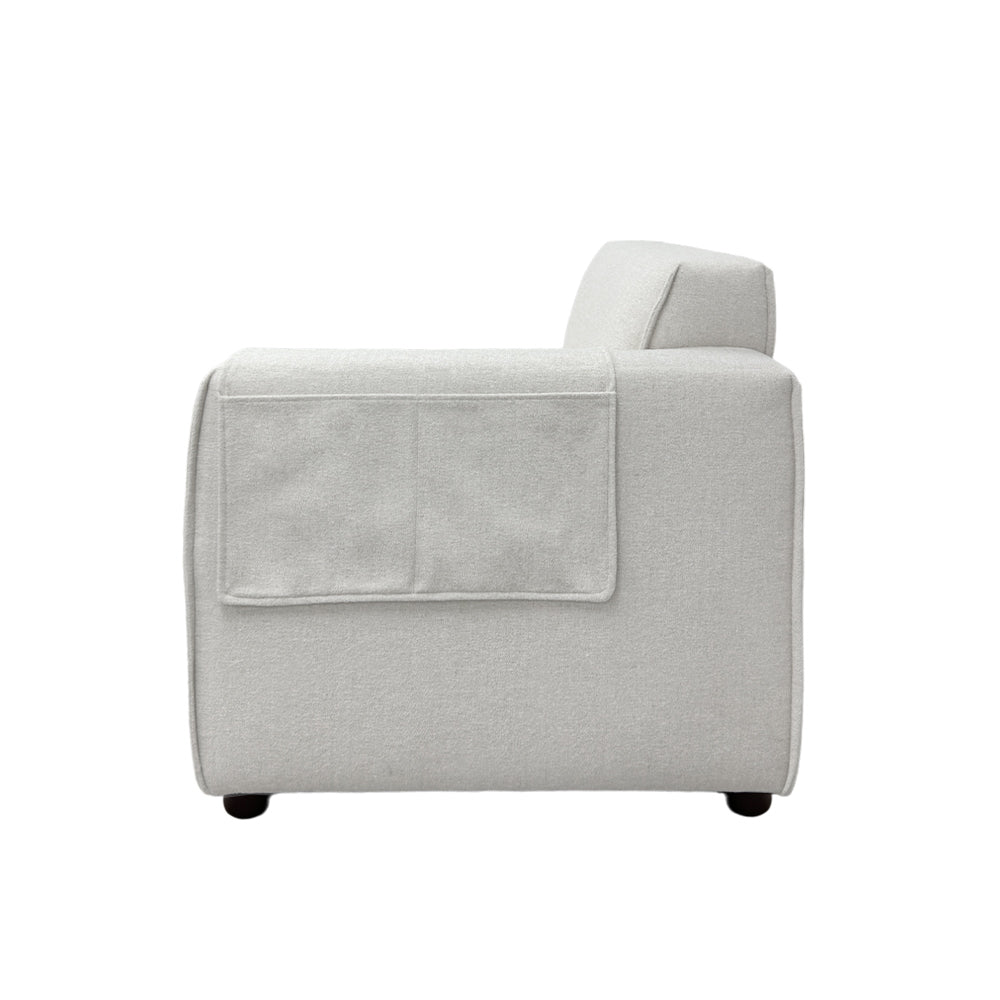 Bruno Right Arm Modular Chair - Modern Ergonomic Office Chair with Adjustable Height & Lumbar Support - Perfect for Home Office, Gaming & Workspace