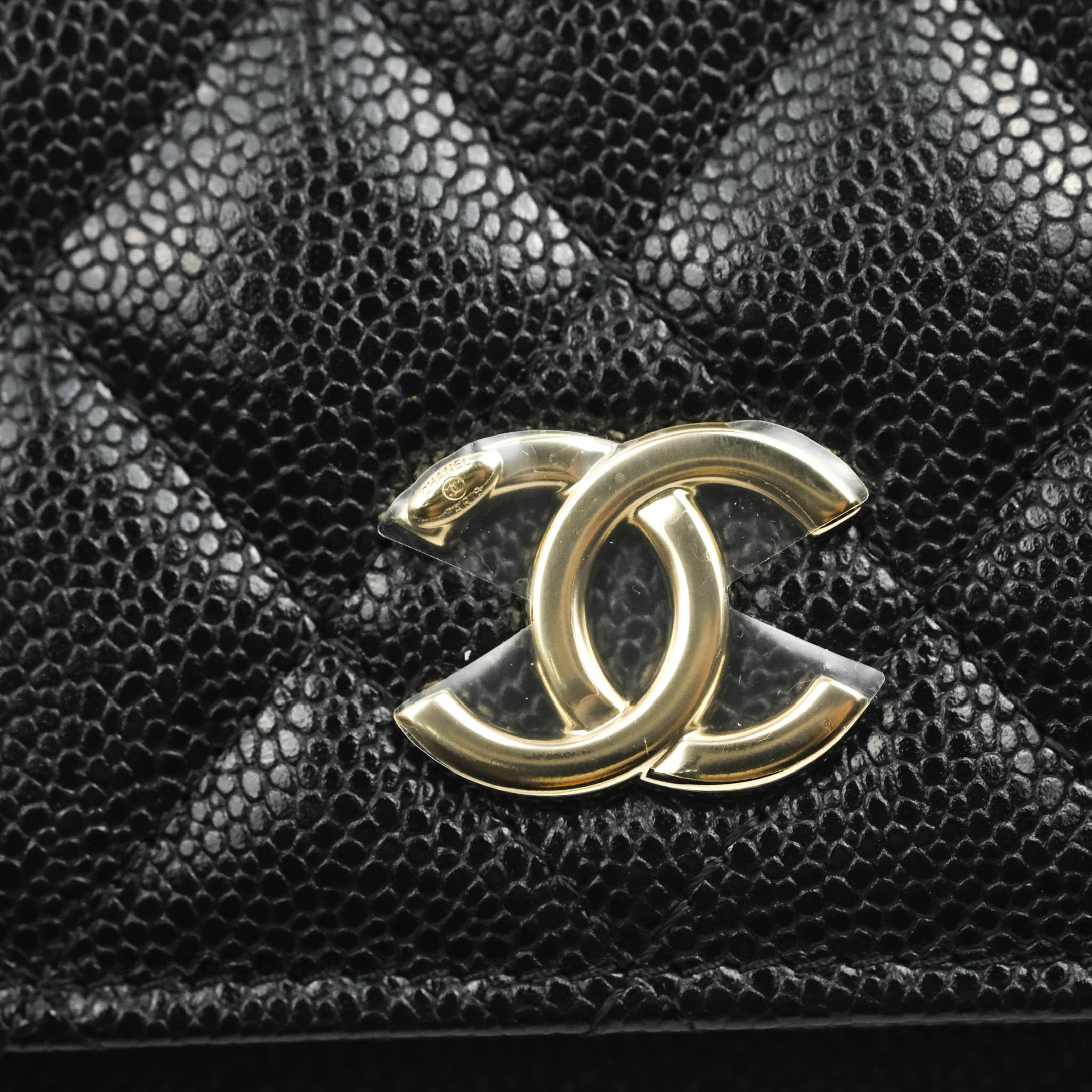 Chanel Business Affinity Clutch with Chain - Black Caviar Leather & Gold Hardware - Perfect for Work, Evening Events & Luxury Gift Giving