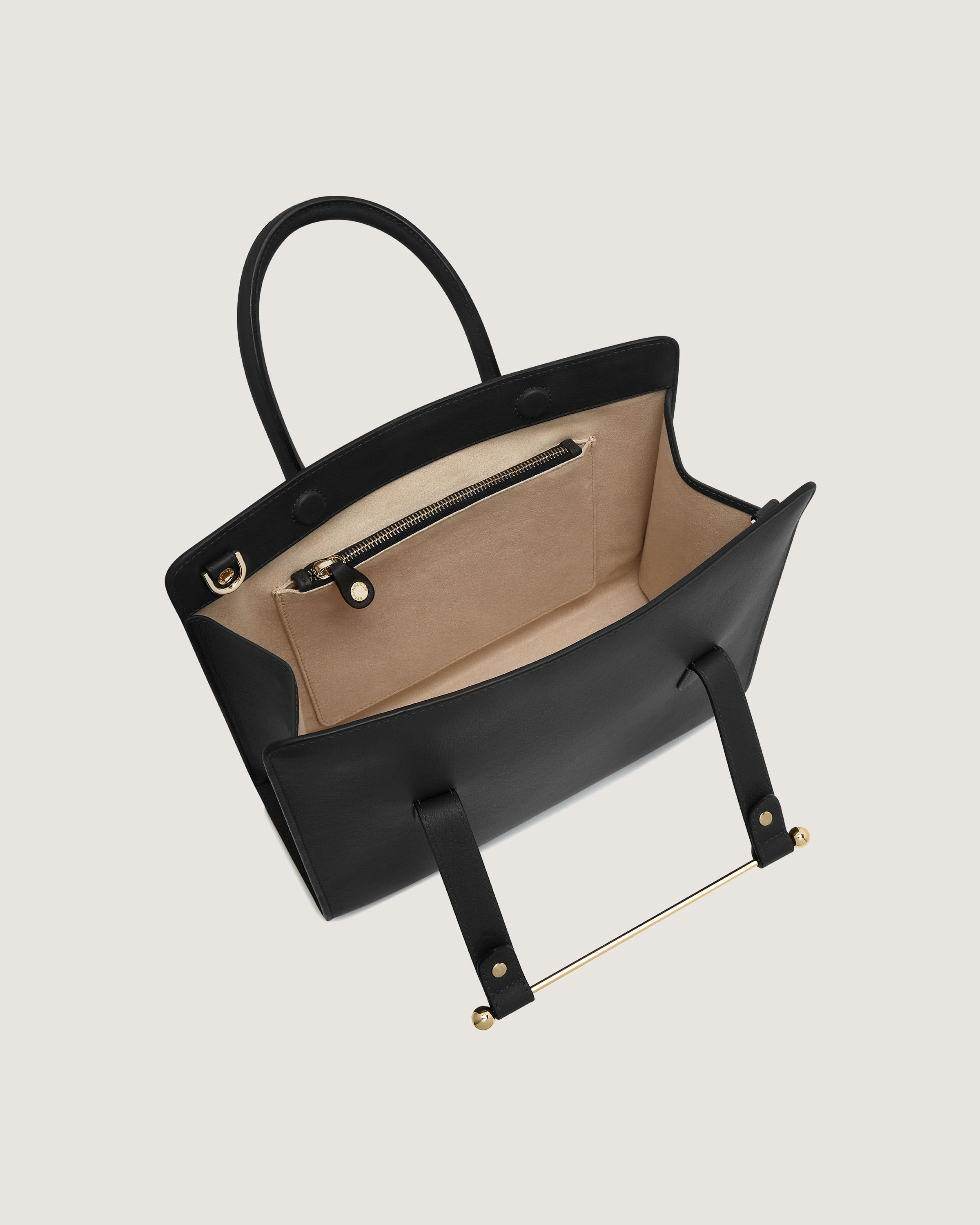 Stylish Black Midi Tote Bag for Women - Fashionable Handbag for Work, Travel & Everyday Use | Durable & Spacious Shoulder Bag