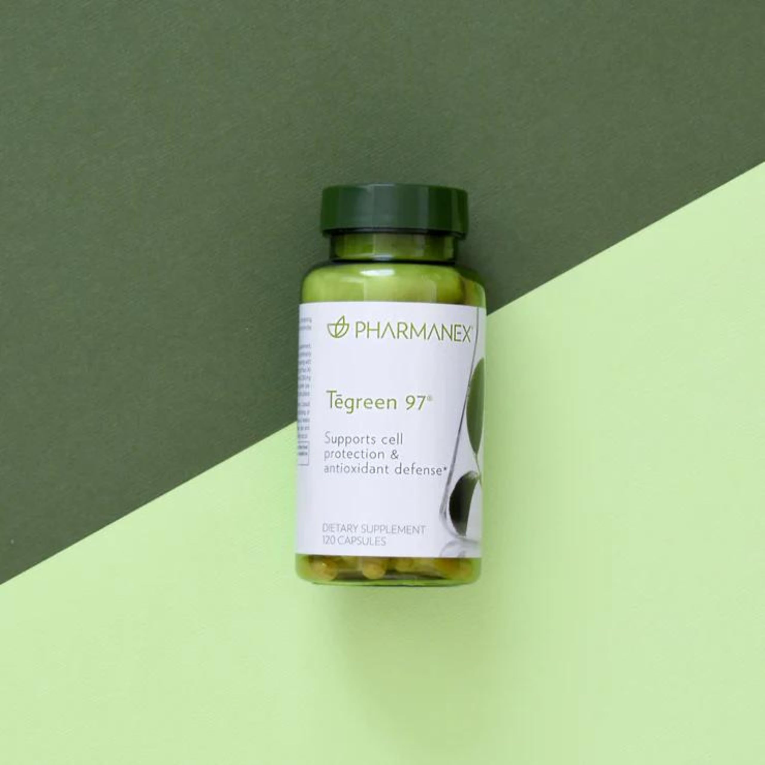 Nu Skin Pharmanex Tegreen 97 Cell Protection Supplement - 120 Capsules | High Potency Antioxidant Support for Healthy Cellular Function | Proprietary Green Tea Extract Formula | Supports Immune Health & Daily Wellness
