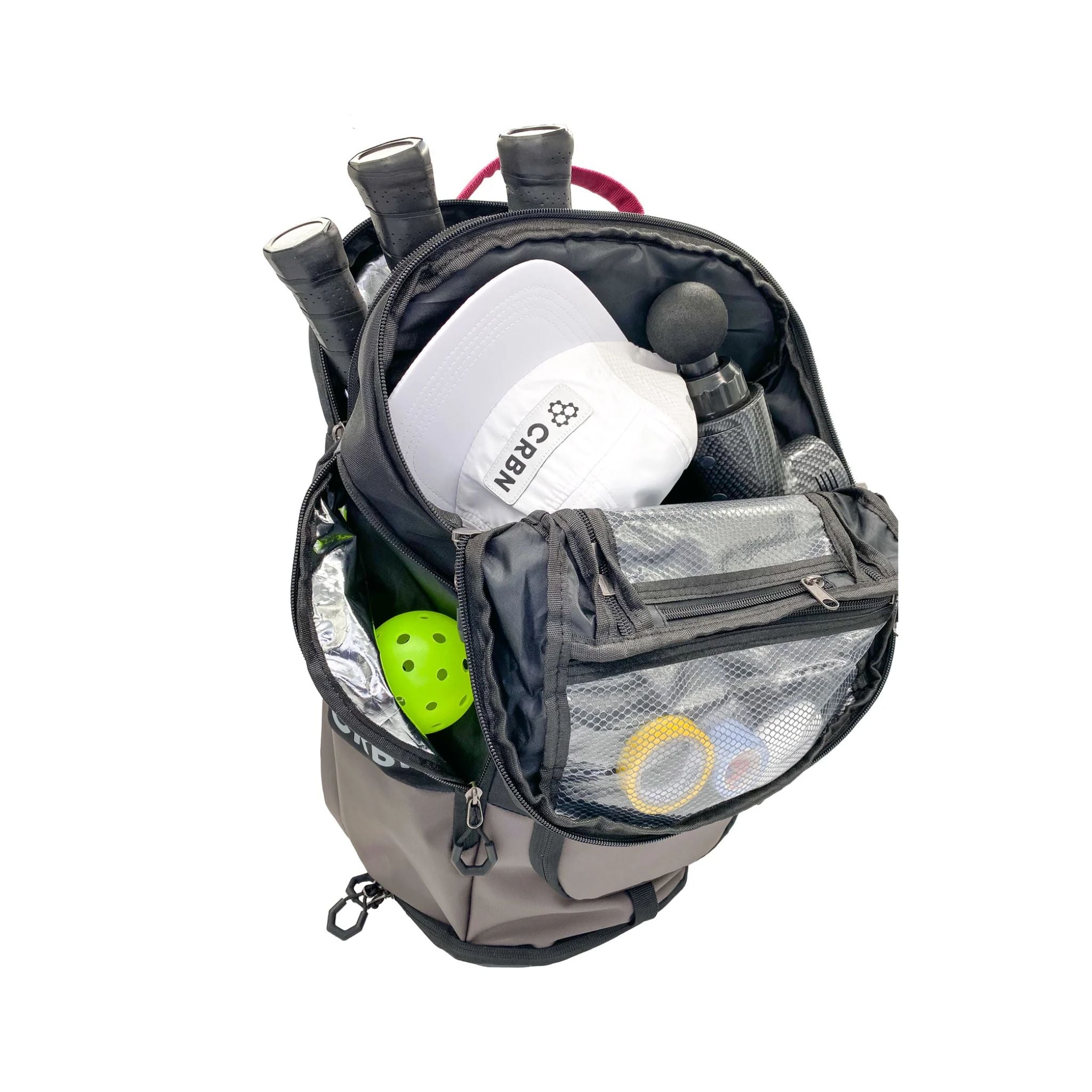 CRBN Pro Team Backpack - Durable Waterproof Laptop Backpack for Men & Women [Black & Grey] - Perfect for Work, Travel, Gym & Outdoor Adventures
