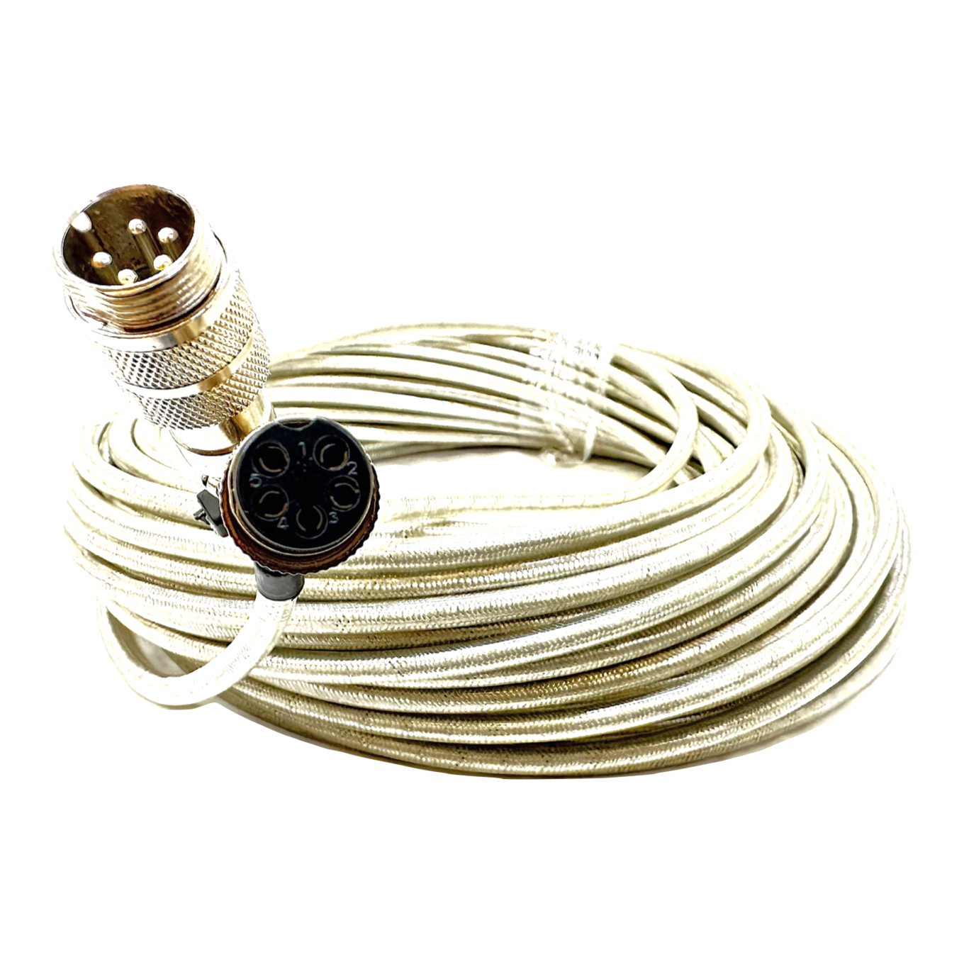 SellEton SL 410 5-Prong Stainless Steel Female Connector Cable for SL 7510, SL 7515 C, SL 7516 Series Indicator - Durable Industrial Electrical Connection for Testing Equipment & Measurement Devices