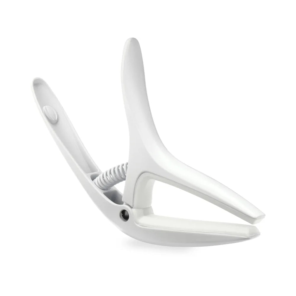 Ernie Ball Axis Capo - Premium White Guitar Capo for Acoustic & Electric Guitars - Perfect for Live Performances & Studio Recording