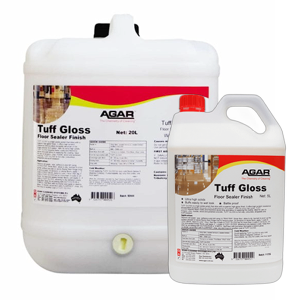 Agar Tuff Gloss Floor Polish and Sealer - High Shine Protective Coating for Hardwood, Tile & Laminate Floors | Perfect for Homes, Offices & Commercial Spaces