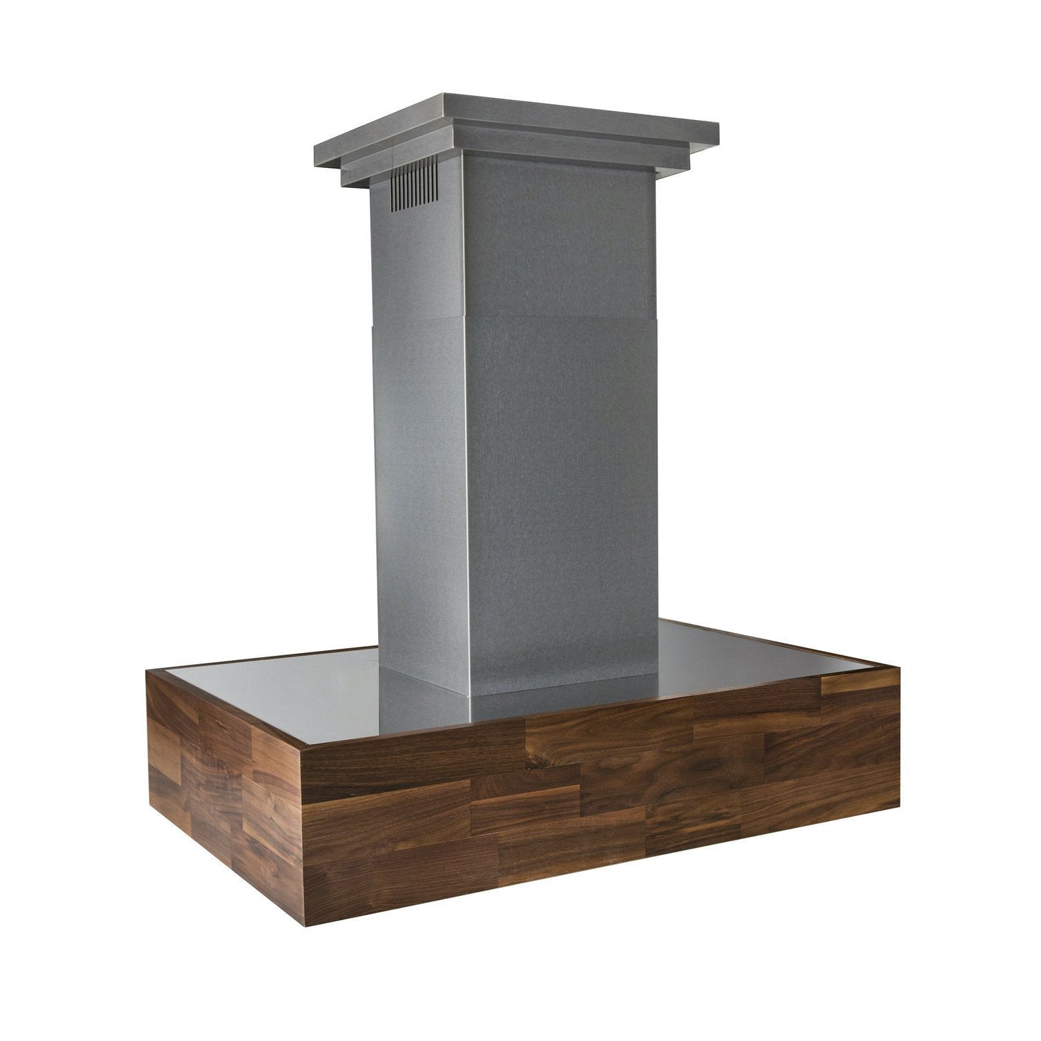 ZLINE 681W 30 Inch Convertible Wooden Wall Mount Range Hood - Walnut Butcher Block Finish | Designer Series for Modern Kitchens | Perfect for Home Chefs & Open Concept Living Spaces