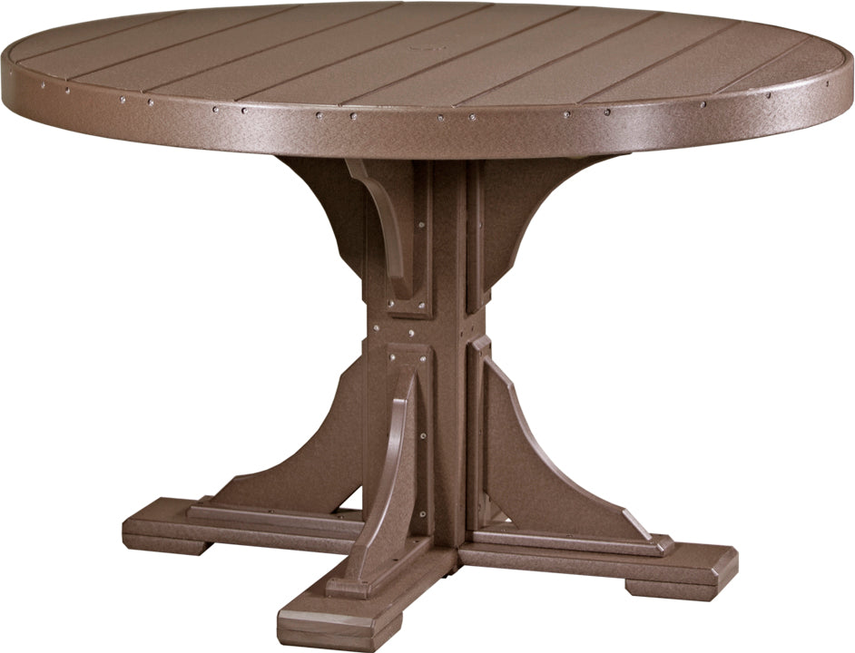 LuxCraft 48-Inch Round Dining Table Set for 4 - Modern Kitchen & Breakfast Nook Furniture for Small Spaces | Perfect for Apartments, Condos, and Cozy Dining Areas