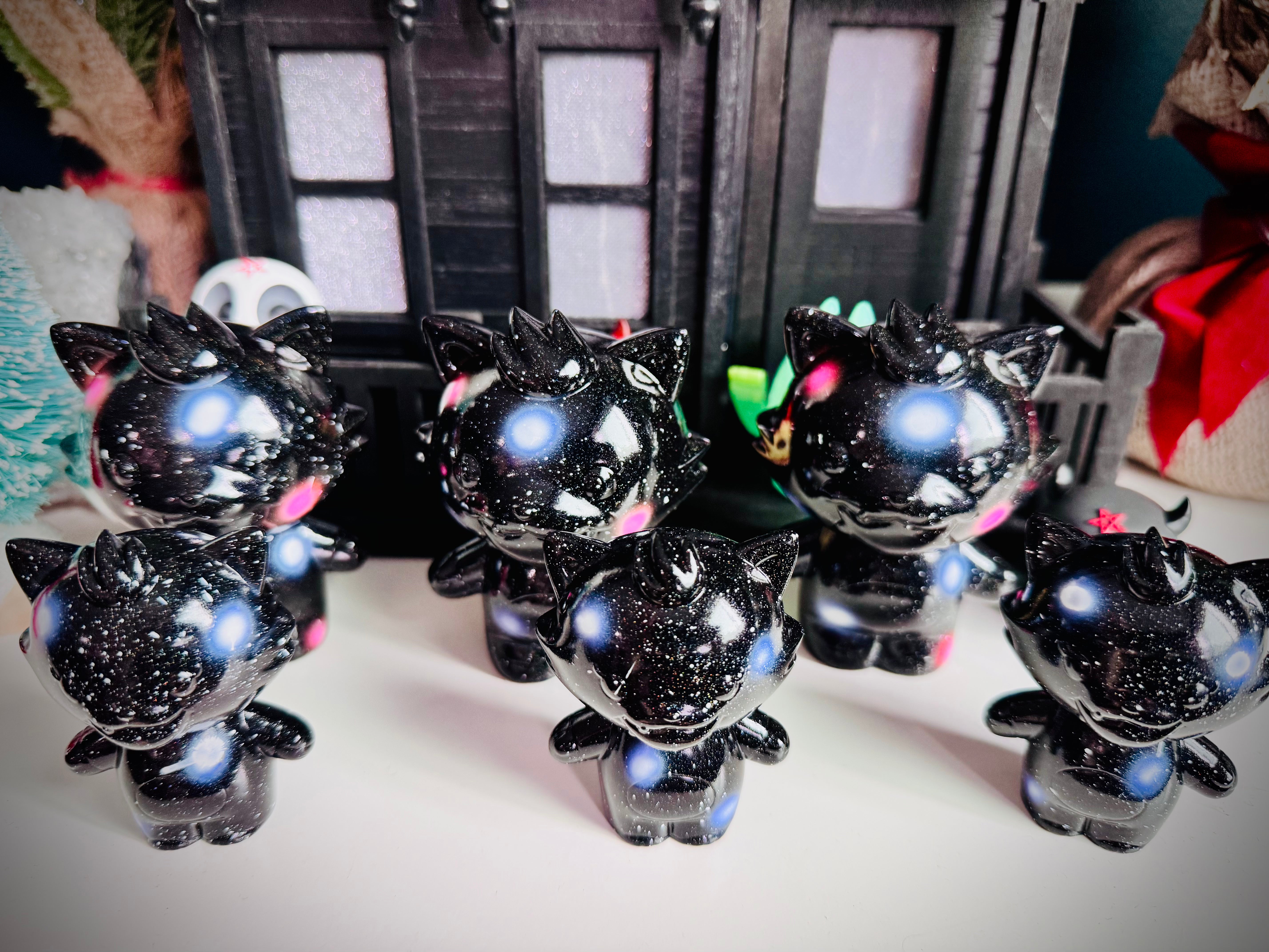 Shiny Galaxy Grandpa Sofubi Vinyl Figure - Collectible Japanese Anime Toy for Display & Gifts - Perfect for Anime Fans, Home Decor, and Office Collectibles
