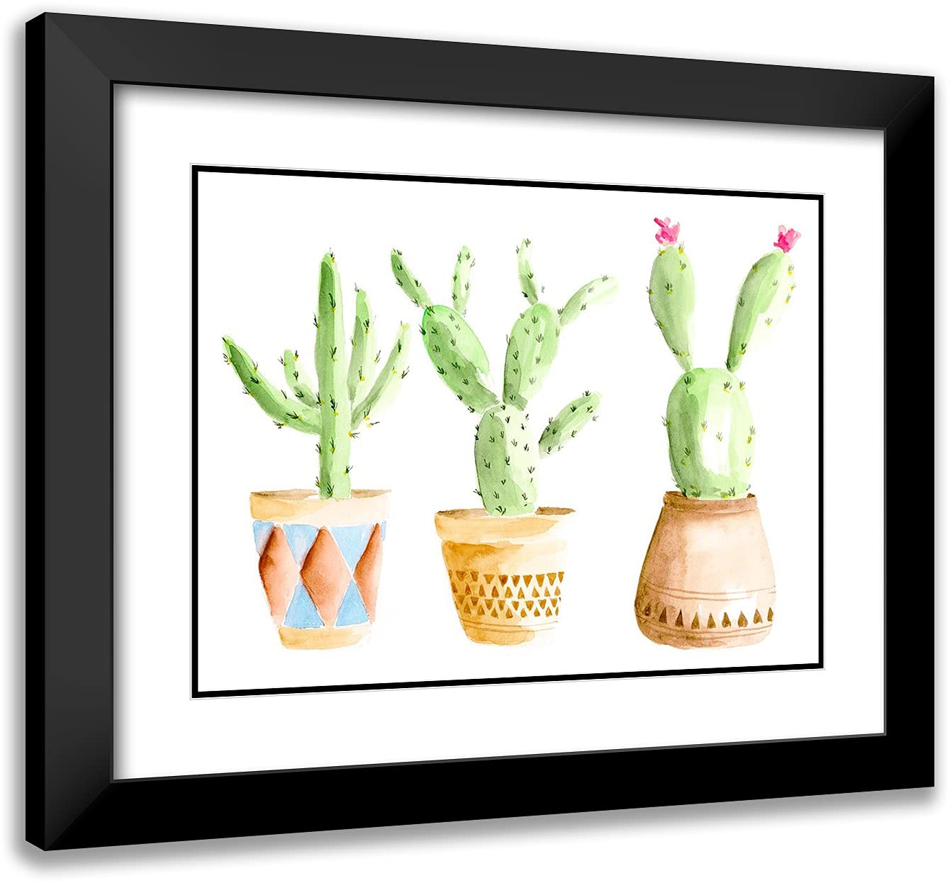 ArtDirect Patterned Pots Framed Wall Art - Choose from Canvas, Metal or Print with Custom Frame Options | Perfect for Home Decor, Office & Gift Giving
