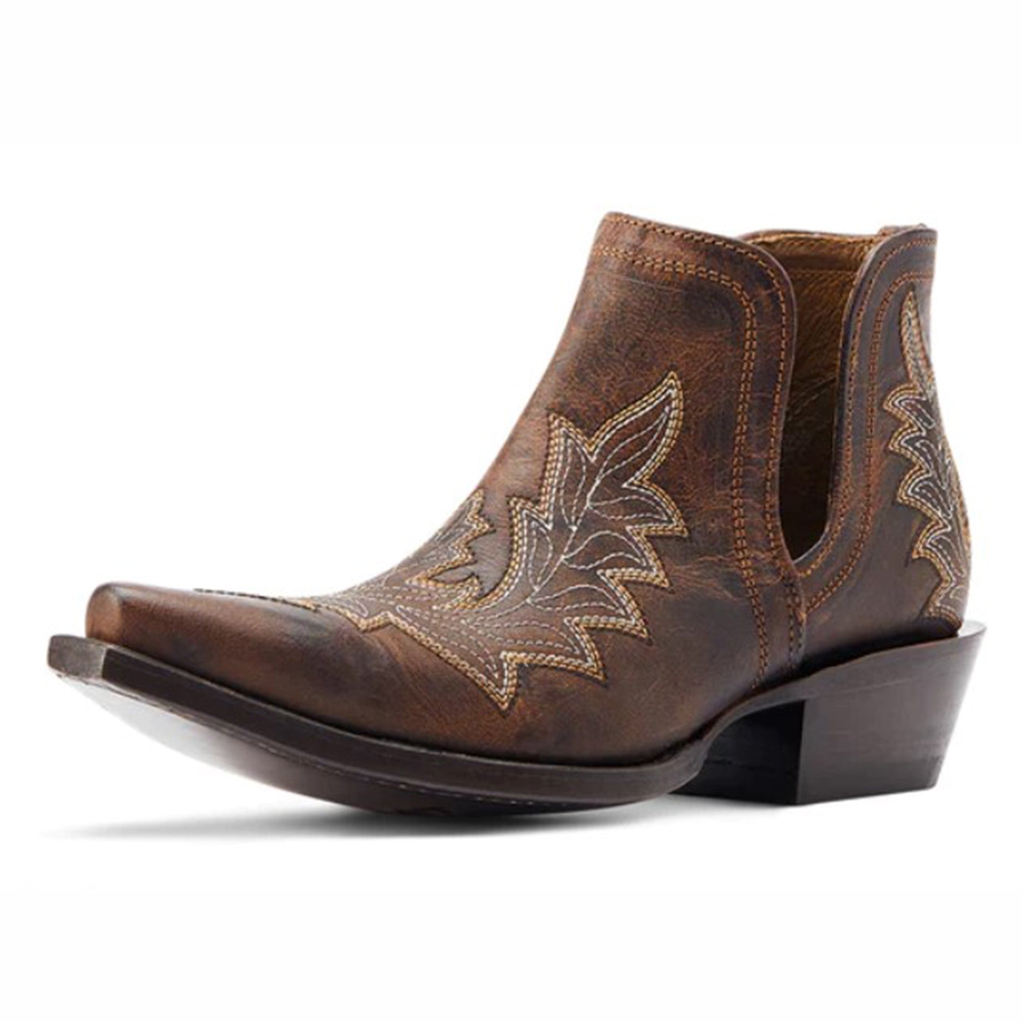 Ariat Women's Dixon Snip Toe Western Boots - Tan/Brown Cowgirl Boots for Riding, Country Fashion & Outdoor Activities