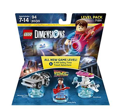 LEGO Dimensions Back to the Future Level Pack - Official LEGO Building Toy Set for Kids & Adults - Build Marty McFly's Time Traveling DeLorean - Perfect for Movie Fans & Collectors - Great Gift for Birthday & Christmas
