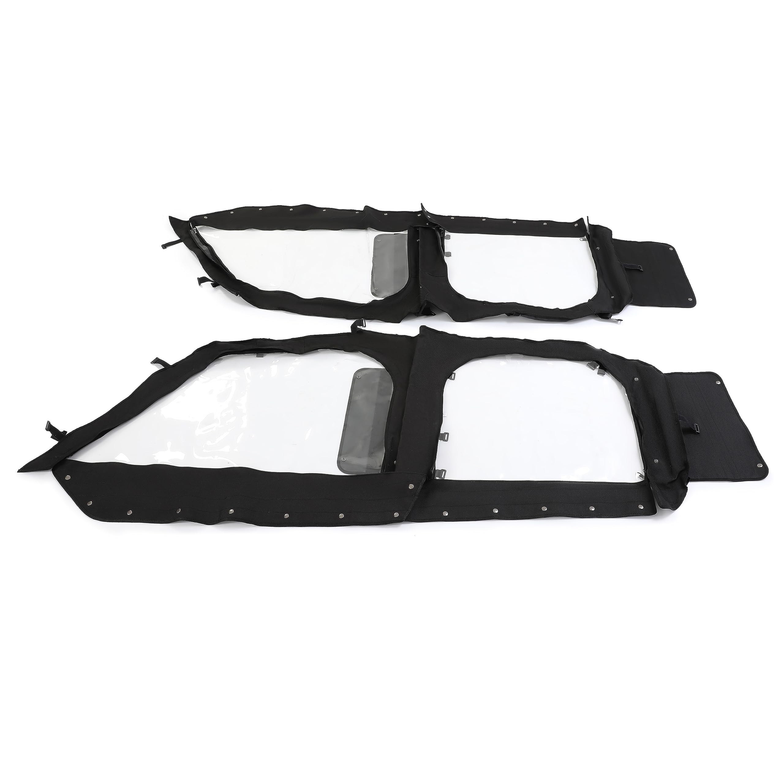 HECASA Soft Upper Door for 2017-2023 Polaris General 4 1000/XP 4 1000 4-Seat UTV - Weatherproof Cab Enclosure Accessories for Off-Roading, Hunting & Winter Protection