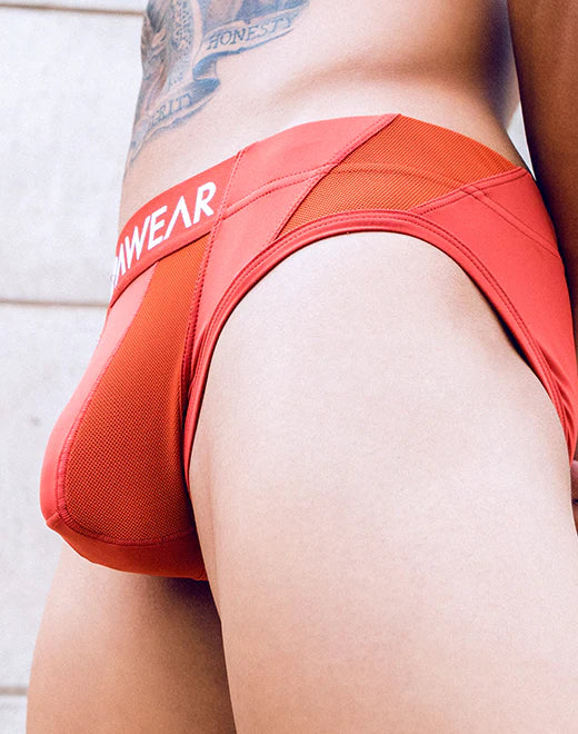 Supawear Vortex Brief - Ultra Soft Men's Underwear in Cranberry Red - Perfect for Gym, Workout & Everyday Comfort