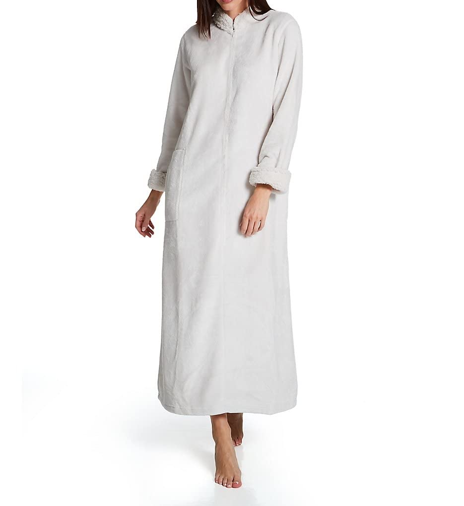 Natori Women's Plush Sherpa Zip Lounger - Cozy Fleece Loungewear for Winter Relaxation at Home | Soft & Warm Sherpa Jacket for Casual Wear & Comfort