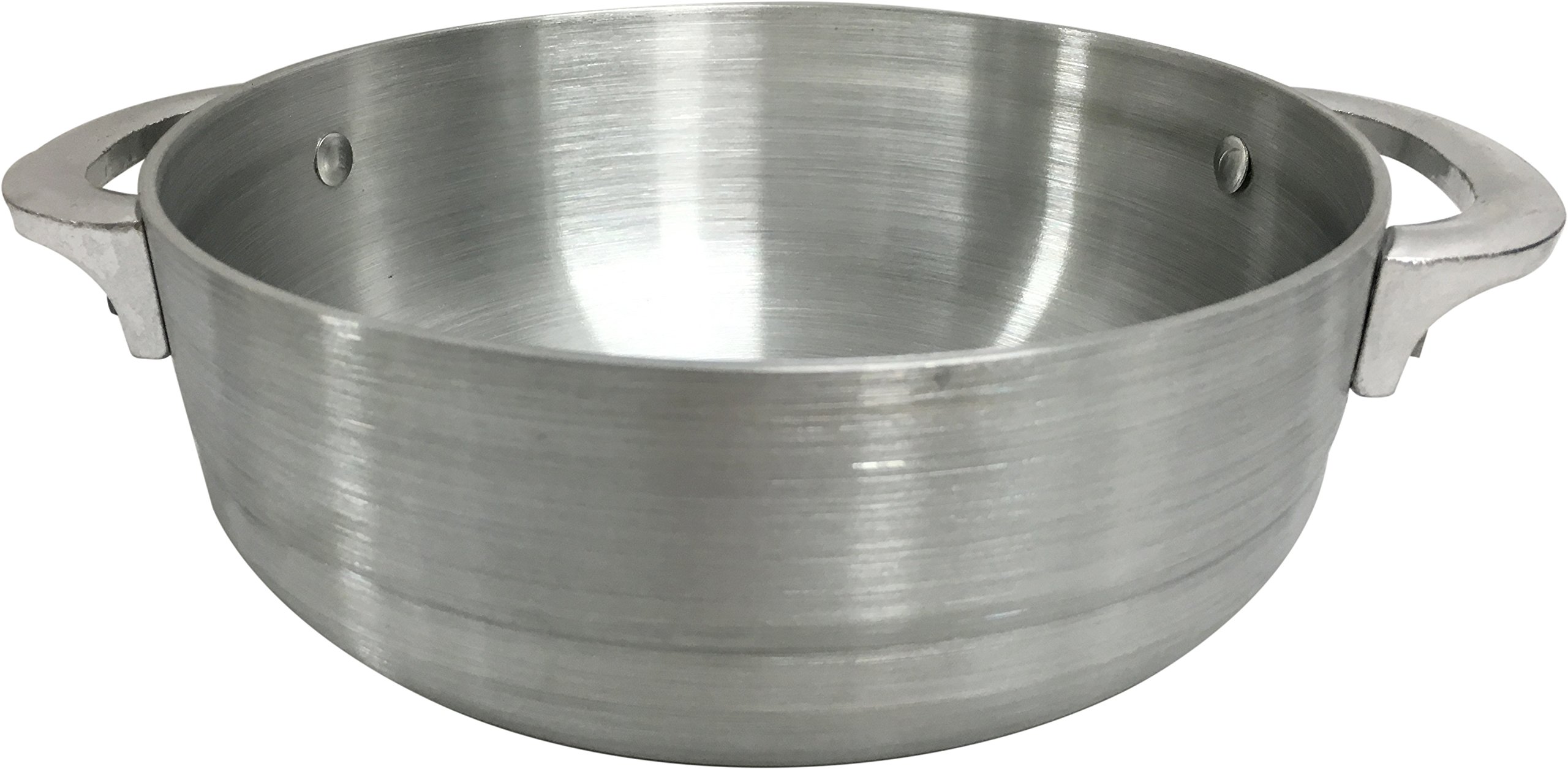 Premium Wee's Beyond Heavy Gauge Caldero Dutch Oven with Aluminum Lid - 4.8 Quart Silver Pot for Baking, Braising & Slow Cooking - Perfect for Soups, Stews, Casseroles & Family Meals