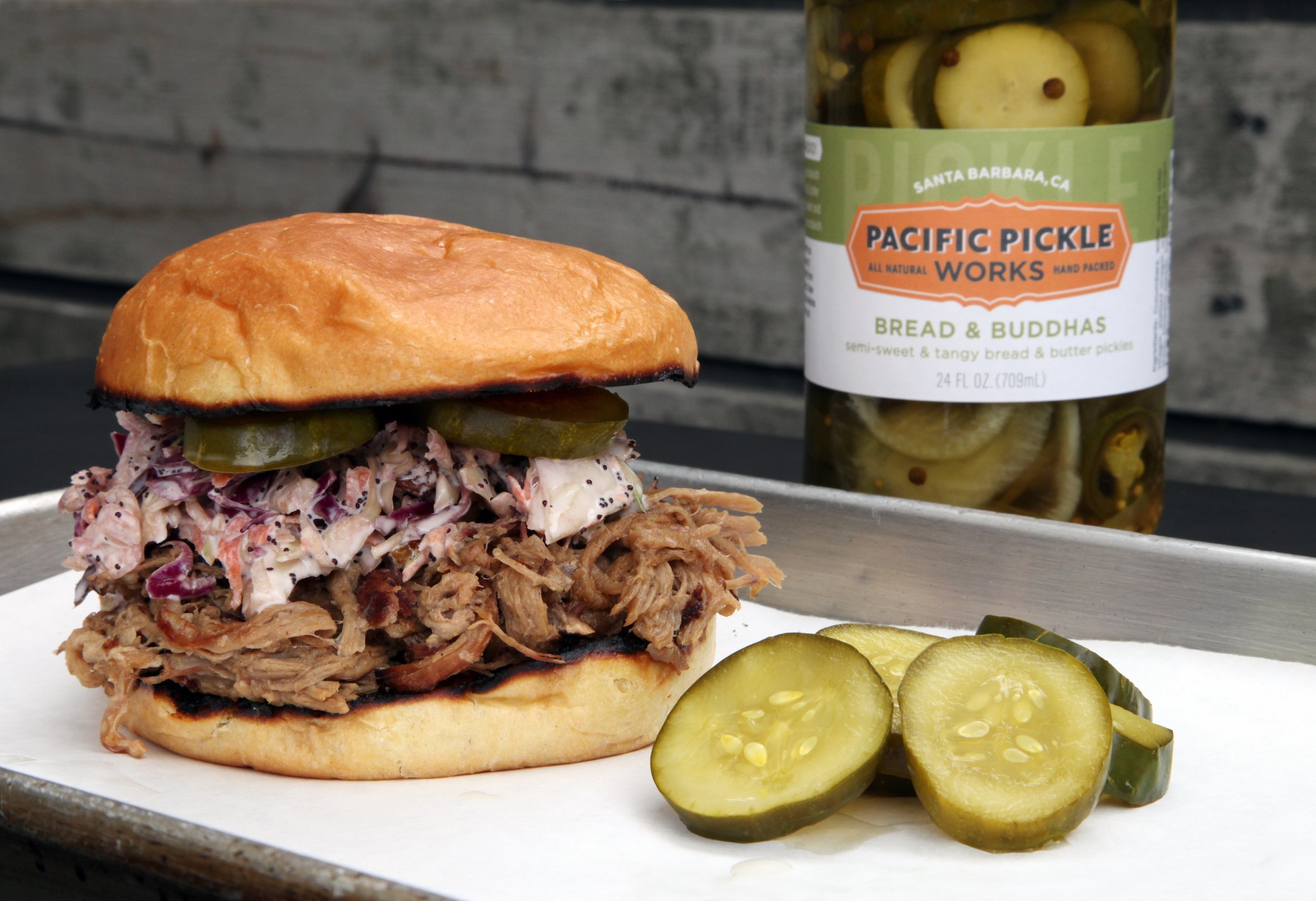 PACIFIC PICKLE WORKS Sweet Pickle Chips - 24 Fl Oz Jar | Perfect for Sandwiches, Burgers & Charcuterie Boards | Gourmet Pickle Slices for Deli Meats & Snacking