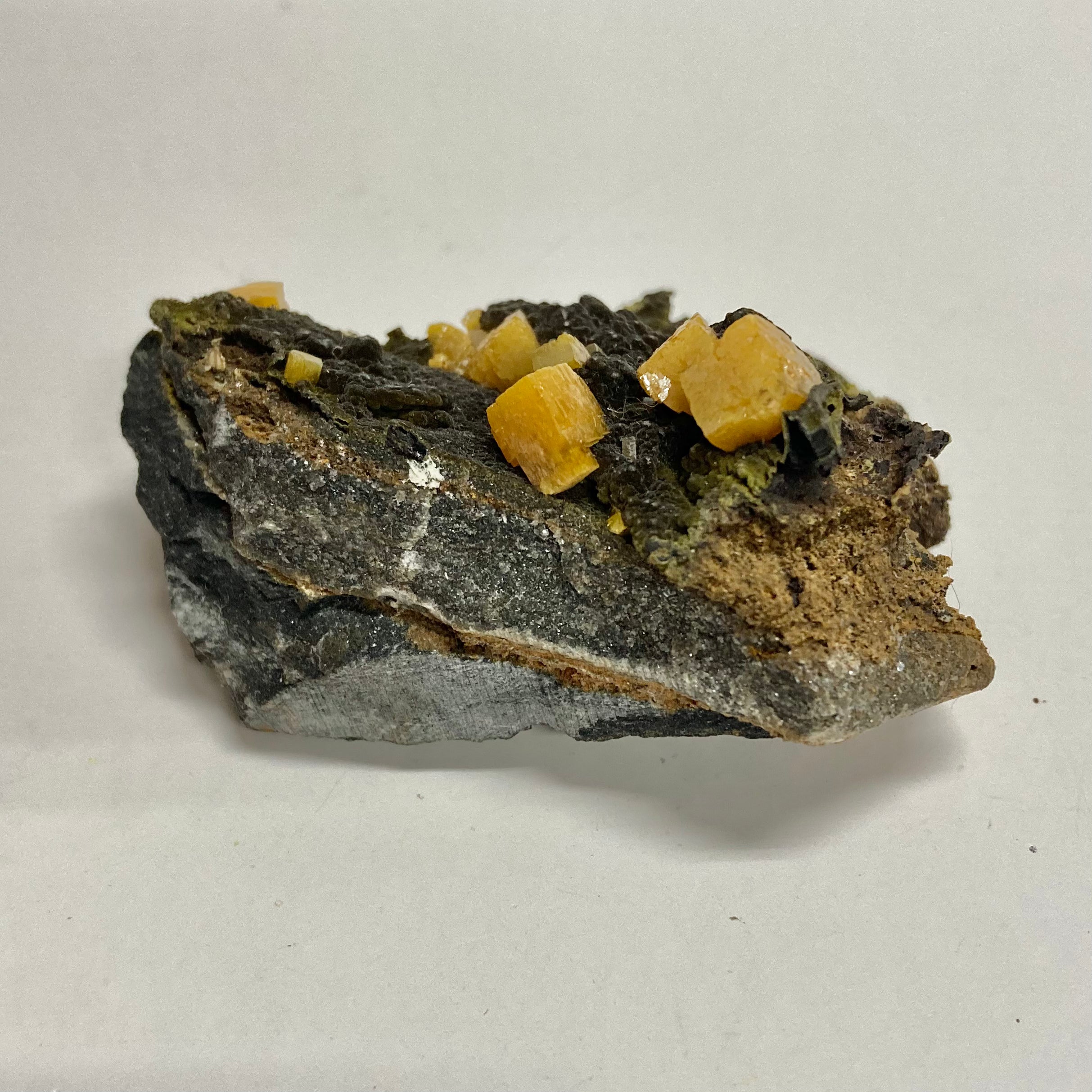 Natural Wulfenite Mimetite Mineral Specimen - Rare Collectible Crystals for Display & Healing | Perfect for Home Decor, Meditation & Crystal Collections