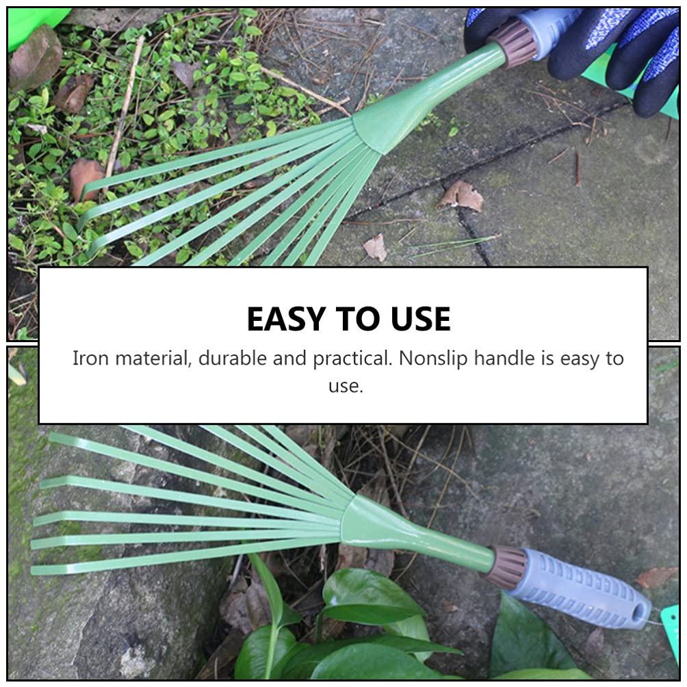 2-Pack Heavy Duty Garden Rake & Cultivator - Stainless Steel Soil Rake for Weeding, Loosening Soil, Gardening & Landscaping - Perfect for Flower Beds, Lawns & Vegetable Gardens