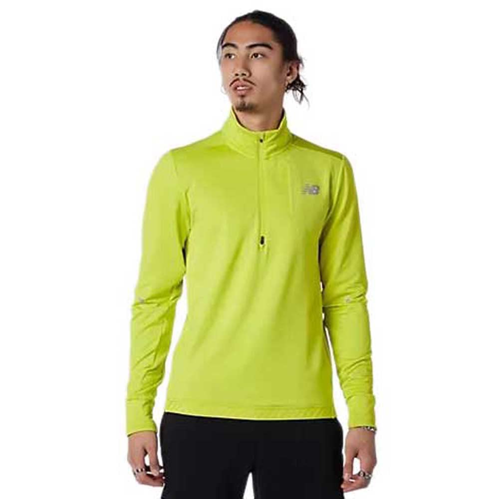 New Balance Men's Nb Heat Grid Half Zip Running Shirt - Lightweight, Moisture-Wicking Performance Top for Jogging, Gym & Outdoor Workouts