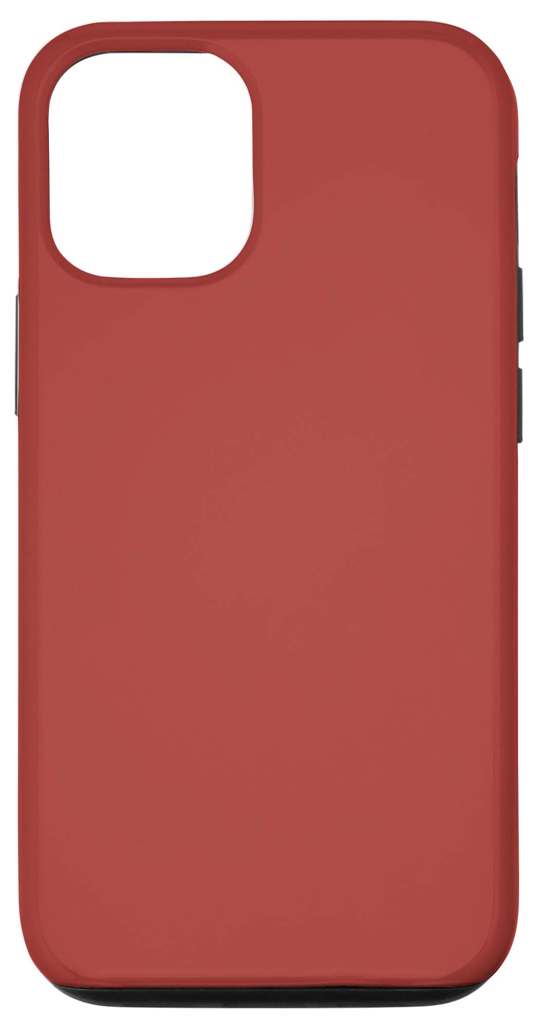 Premium Solid Persimmon Red iPhone 12/12 Pro Case - Slim Protective Cover for Everyday Use, Work & Travel