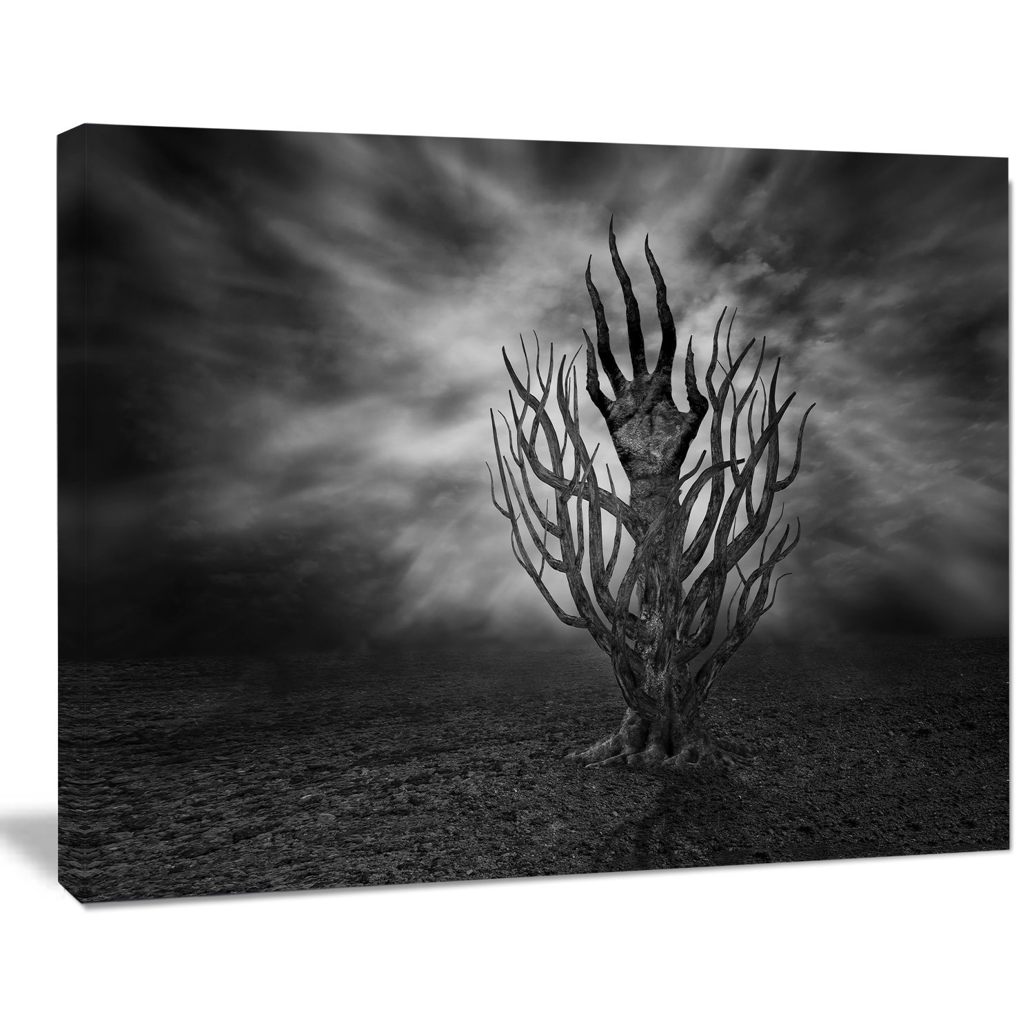 Abstract Hand Cry Canvas Art Print - Modern Wall Decor for Living Room, Bedroom & Office