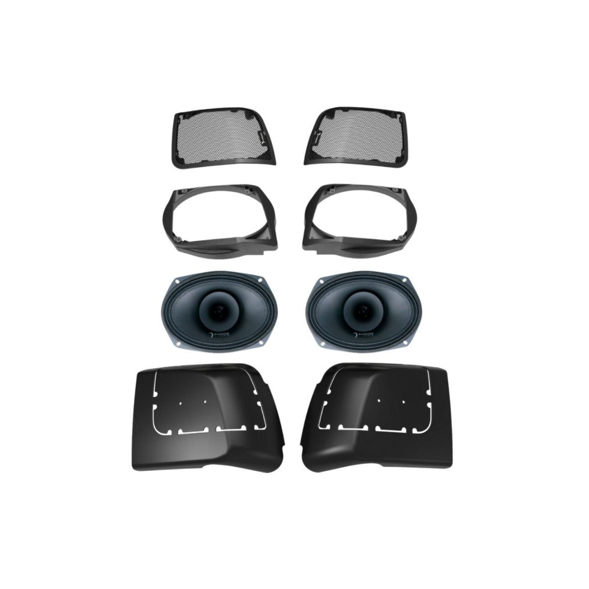 2014-2023 Harley Davidson® Cut In Lid Kit with MP692 (2Ω) Speakers - MSMP692LK - Upgrade Your Motorcycle Audio System for Long Rides & Road Trips