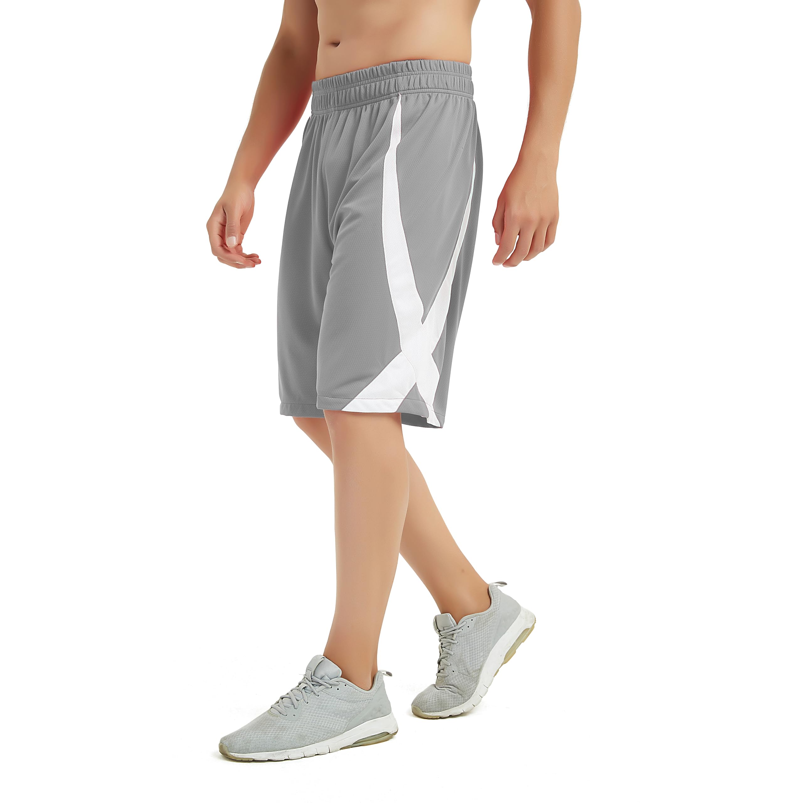 TopTie Men's Lounge Walking Shorts - Comfortable Pajama Active Shorts for Workout, MMA Training & Flag Football - Breathable No Pocket Design - Perfect for Gym, Home & Outdoor Activities
