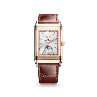 Jaeger-LeCoultre Reverso Tribute Duoface Calendar 18K Rose Gold Men's Luxury Watch - Perfect for Business Meetings & Formal Events