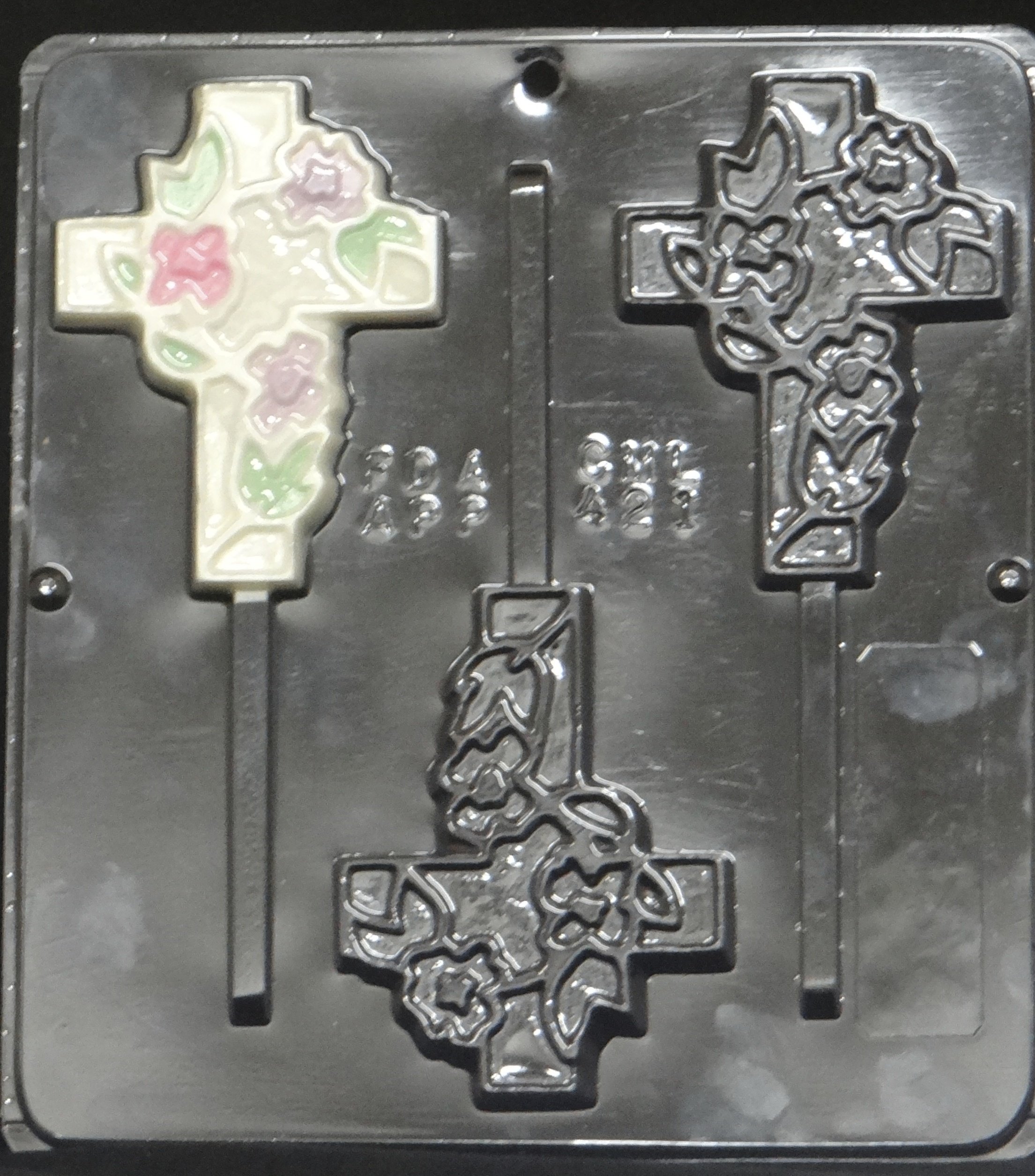 Religious Cross Lollipop Chocolate Candy Mold - DIY Easter, Christmas & Baptism Treats - Perfect for Holiday Baking, Party Favors & Church Events