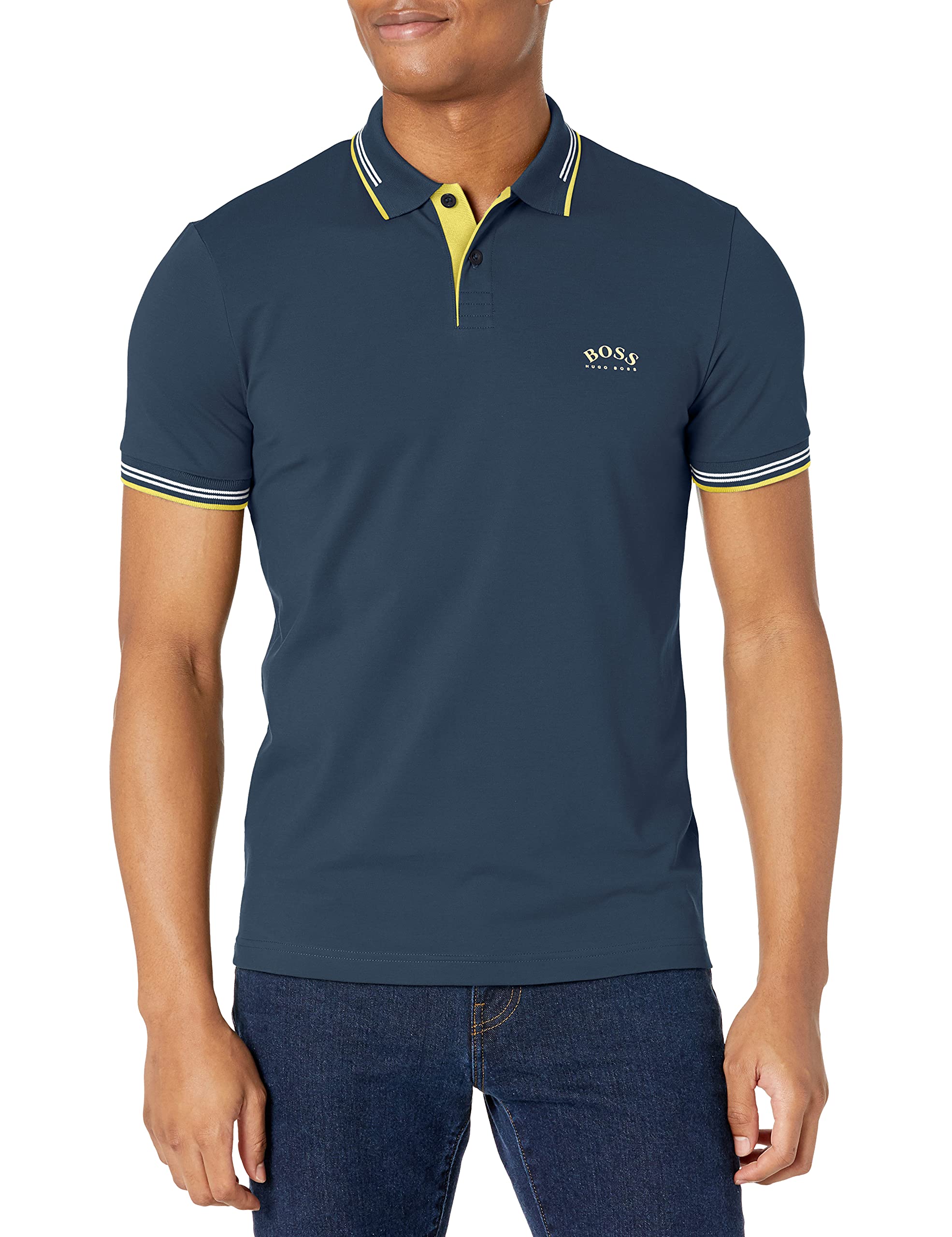 Hugo Boss Men's Classic Fit Polo Shirt - Premium Cotton Short Sleeve Casual Shirt for Golf, Business & Everyday Wear