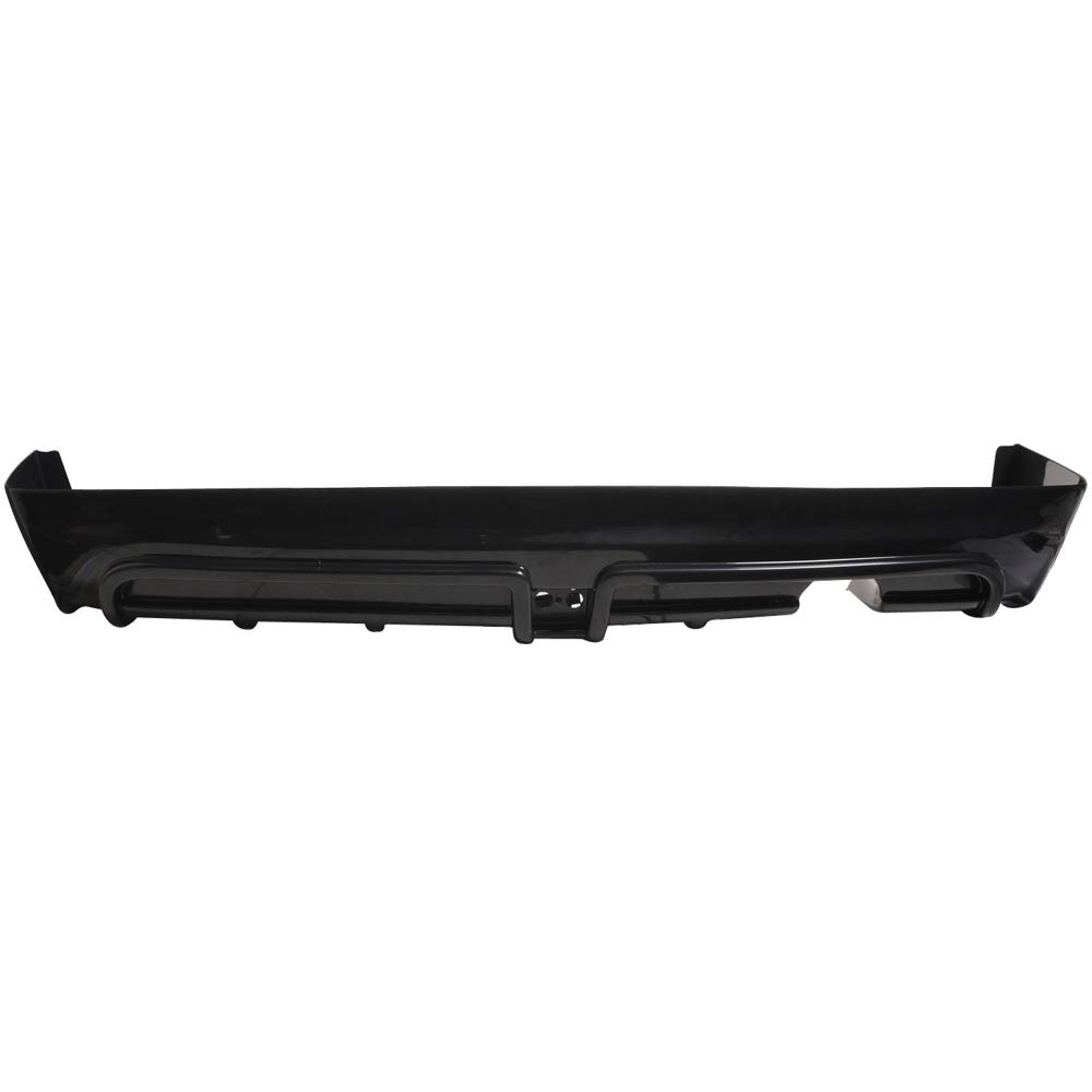 IKON MOTORSPORTS PP Black Rear Lip Spoiler Splitter with Brake Lights - Compatible with 2006-2011 Honda Civic 4 Door (2007 2008 2009 2010 Models) - Enhances Aerodynamics & Style for Street Racing & Custom Builds