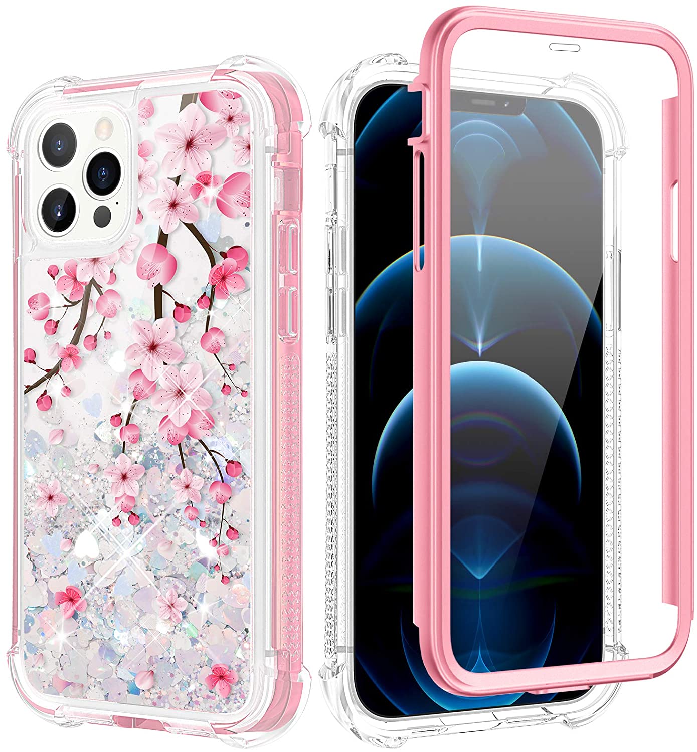 Sparkle iPhone 12 Pro Max Glitter Case - Bling Protective Cover for Women | Fashion Accessory for Parties, Night Out & Everyday Glam